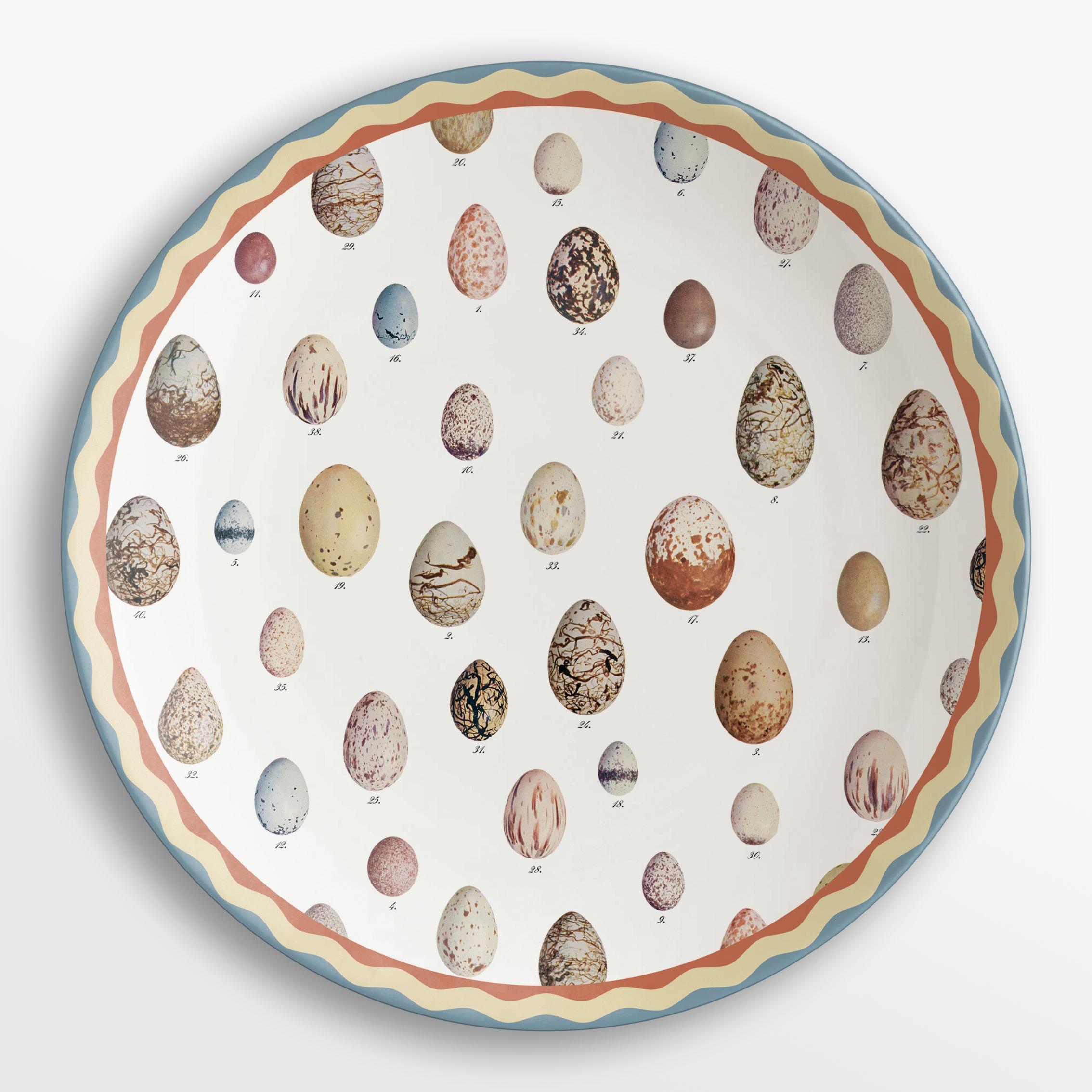 Cabinet de Curiosités, Six Contemporary Decorated Porcelain Platters For Sale 3