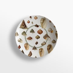 Cabinet de Curiosités, Six Contemporary Decorated Porcelain Soup Plates