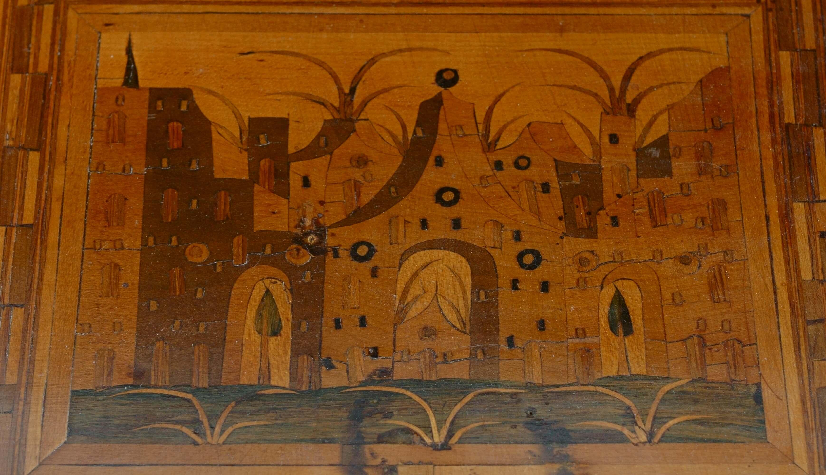 Augsburgo Gabinete Siglo XVII Alta Edad Incrustación Wunderkammer Hierro Grabado en venta 4