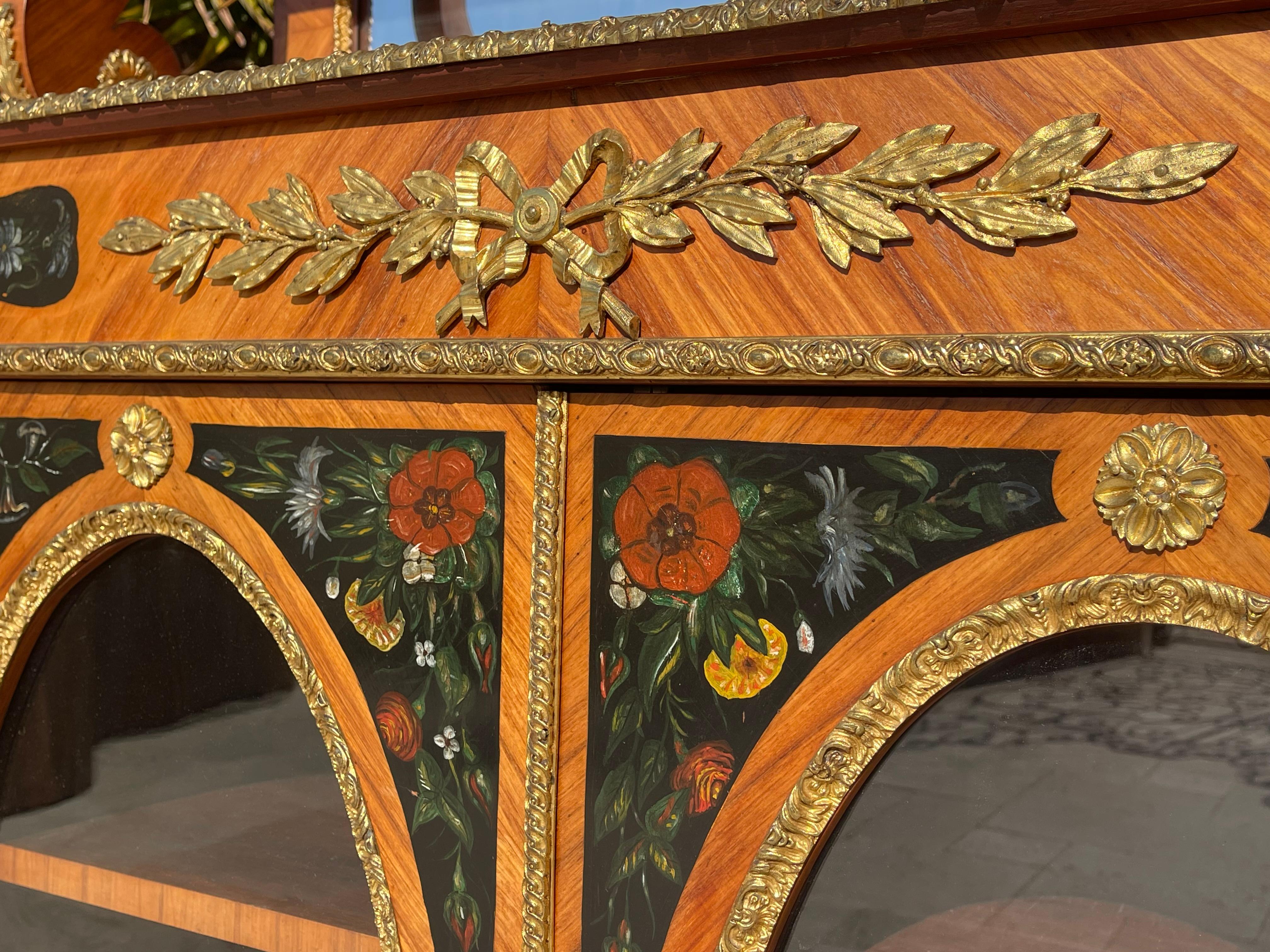 Bronze Cabinet - Display Case - Napoleon III's Happiness Of The Day For Sale