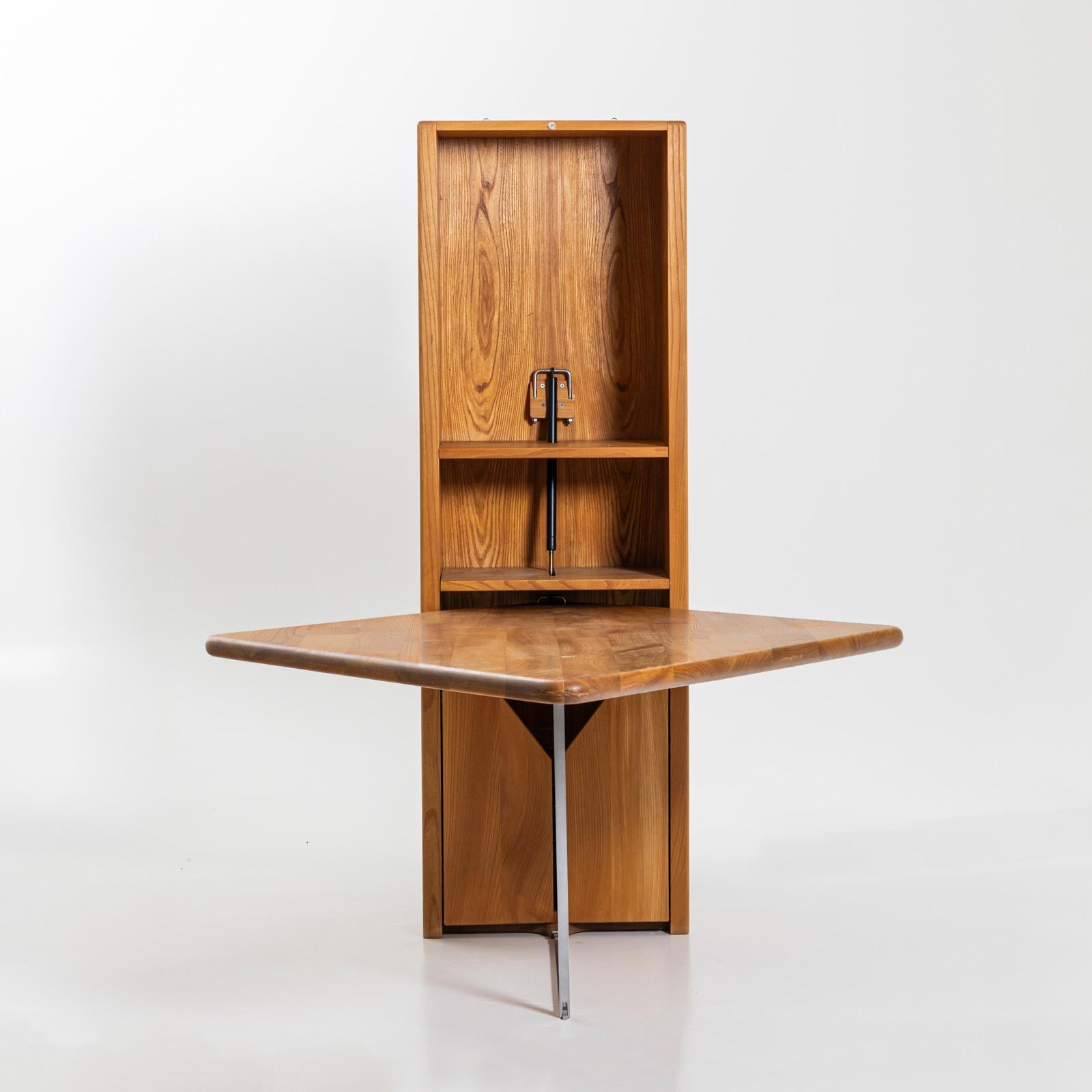Cabinet Element with Folding Table, 20th Century In Good Condition For Sale In Greding, DE