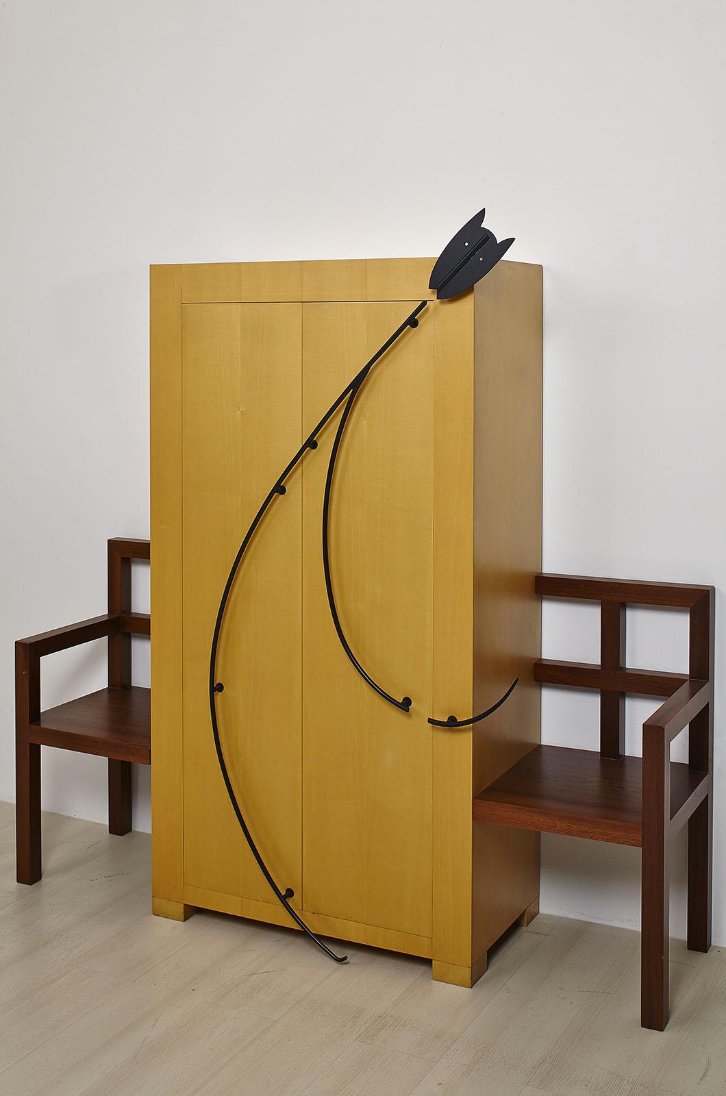 Cabinet Ficcanaso di Mimmo Paladino per Meta Memphis Milano in vendita 3
