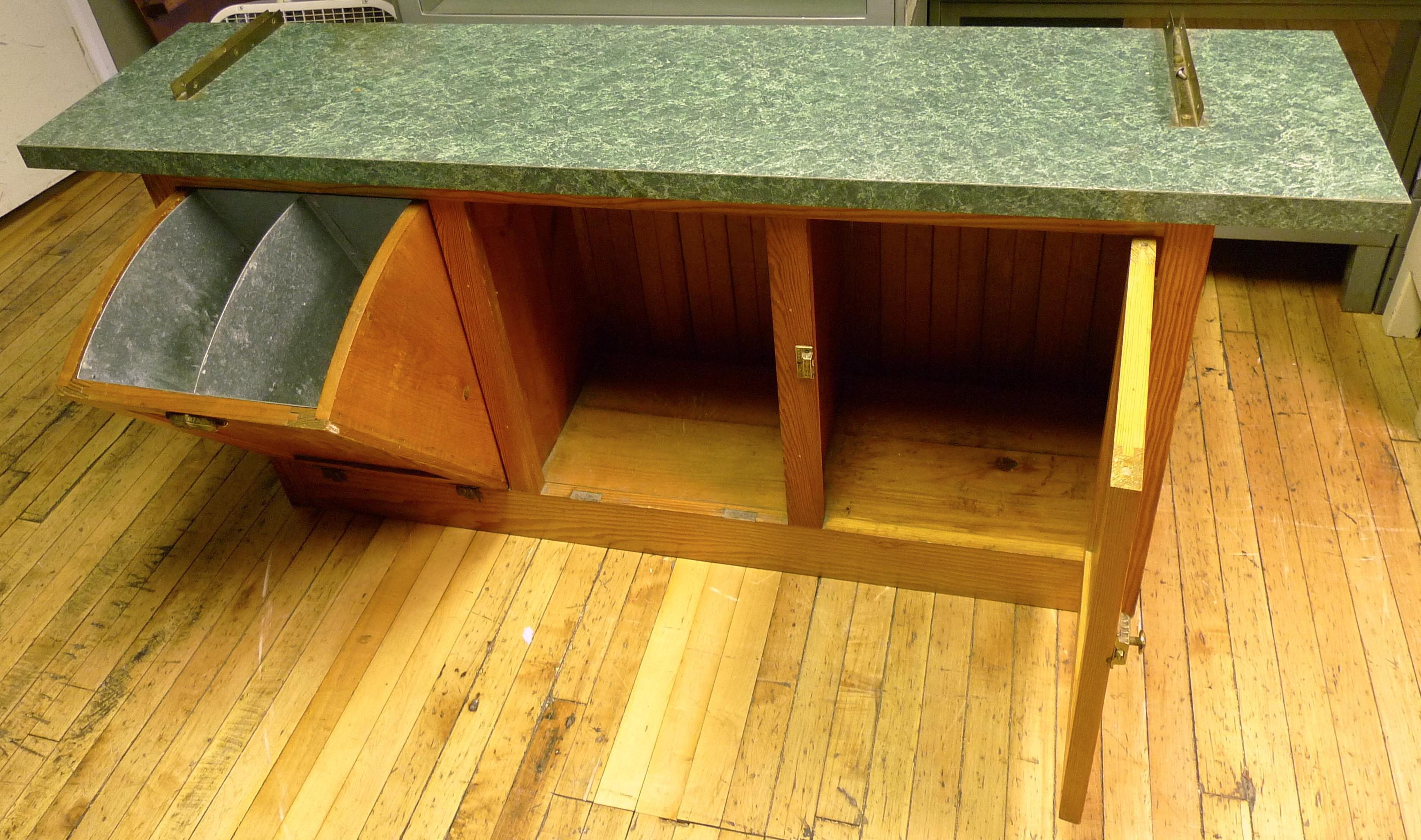 Cabinet for Kitchen Dining Room Storage from Historic Chicago Pullman Home 1920s For Sale 3