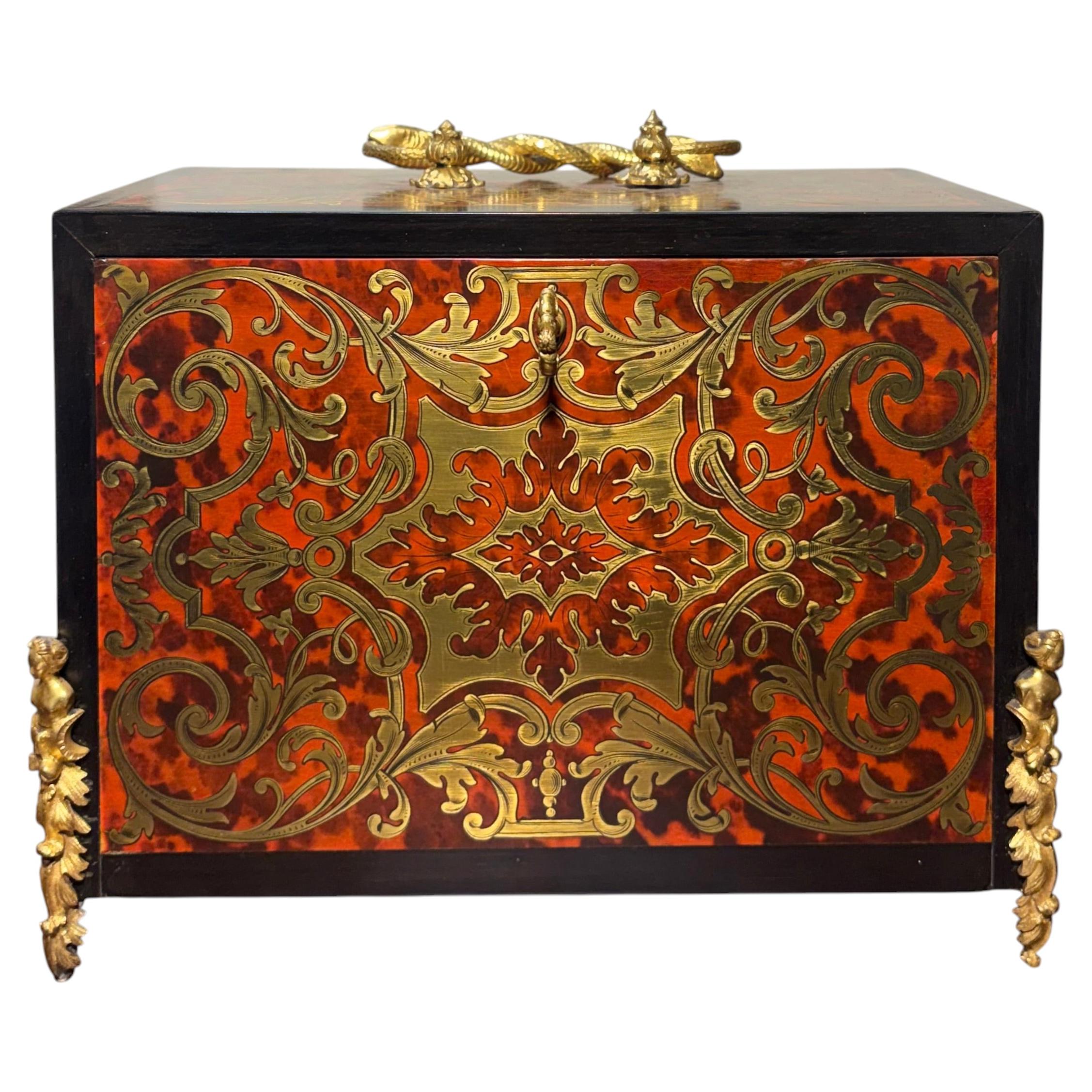 Cabinet Francese Marqueterie Boulle firmato "SUSSE Frères" epoca Napoleone III