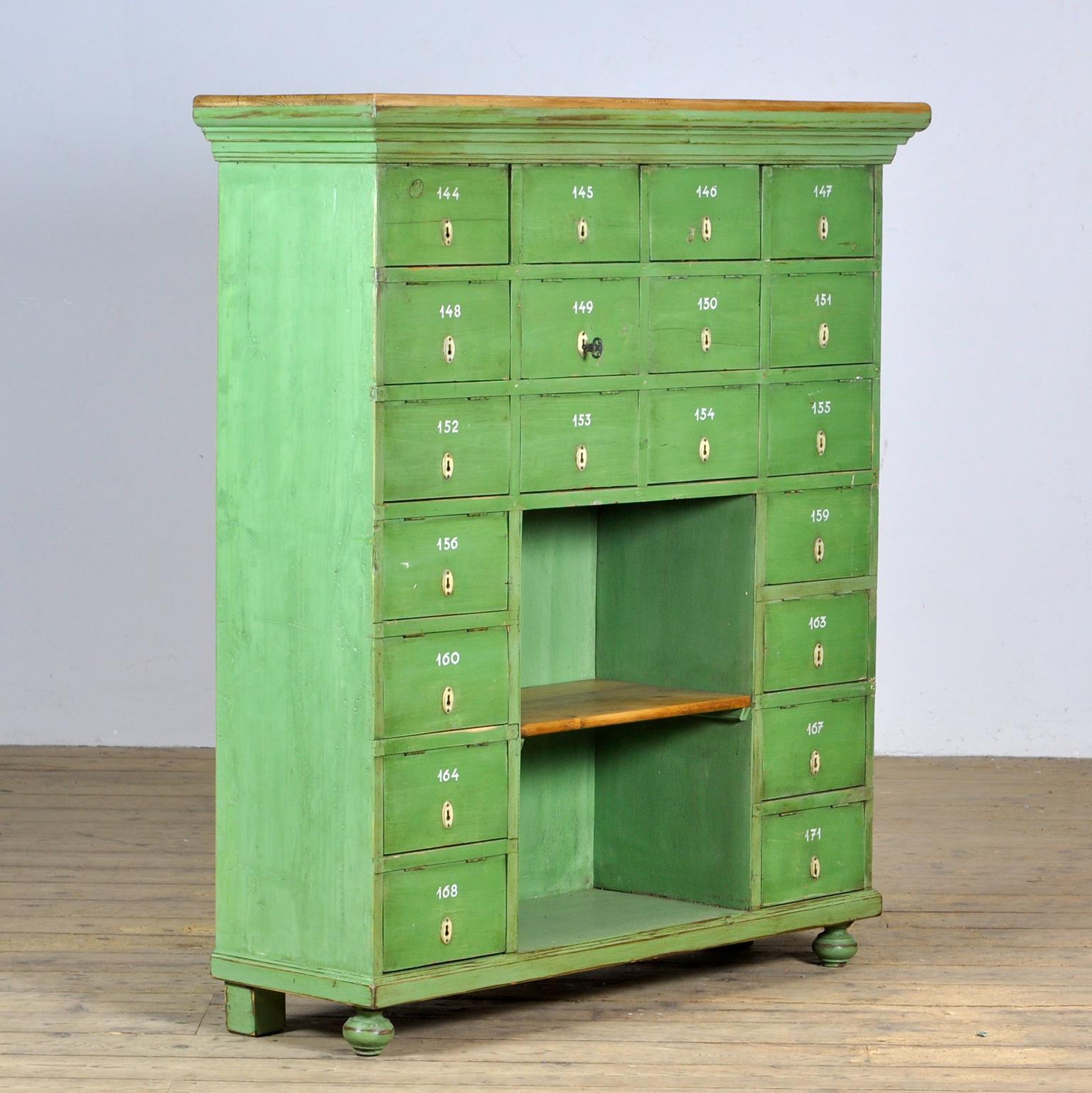 Industrial Cabinet From A Postoffice, 1950's For Sale