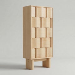 Cabinet from Ringvide, Weave Frame Tall, Birch Wood, natural oil. Scandinavian