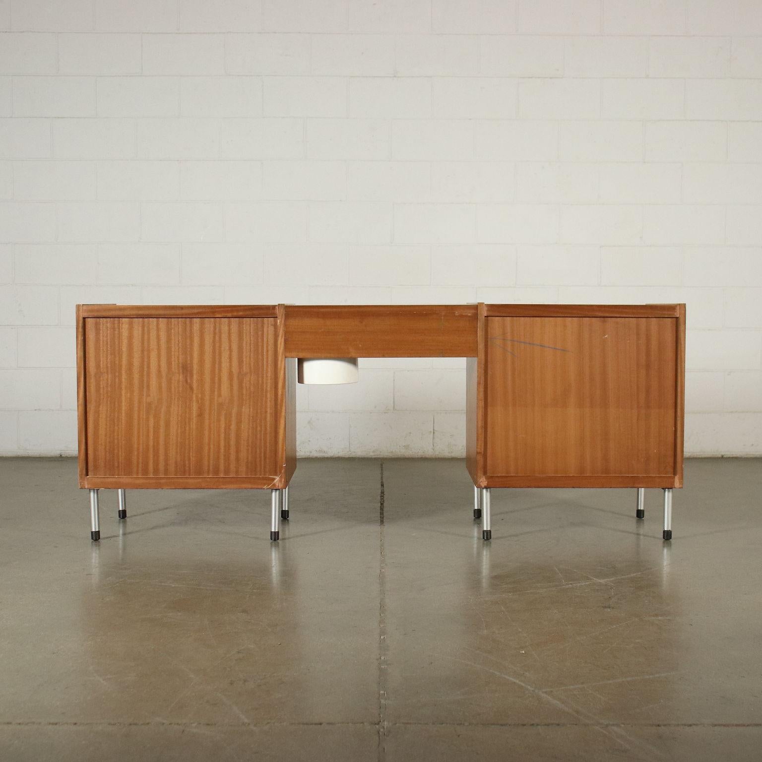 Cabinet George Coslin Veneered Wood Metal, Italy, 1960s 6