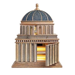 Pomelli decorati a mano per armadi in ottone bronzato Tiny Mosaic Insert Luce interna a led