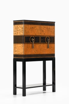 Cabinet in Birch and Lacquer by Otto Schulz, 1930s