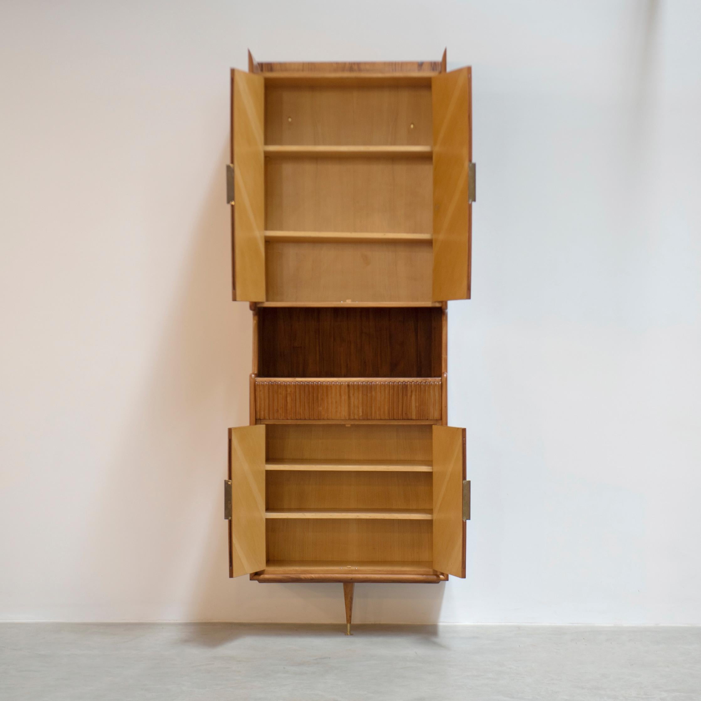 Mid-Century Modern Cabinet in Brazilian Wood by Giuseppe Scapinelli 