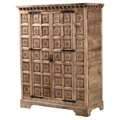 Cabinet in Carved Oak, Spain, 1940