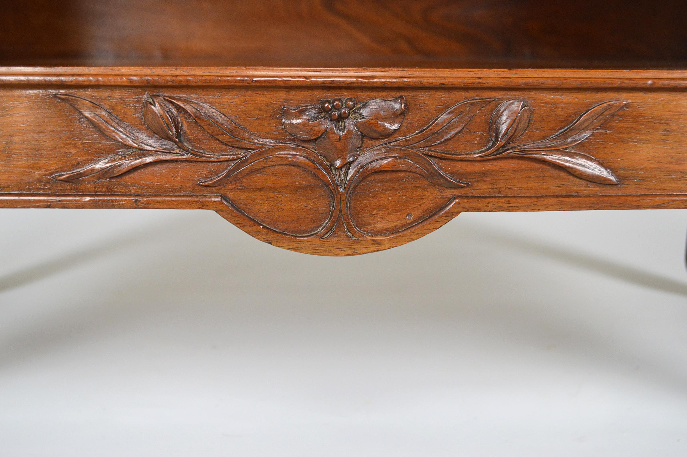 Cabinet in Carved Wood on a Floral Theme, Art Nouveau, France, circa 1905 14