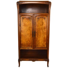 Cabinet in Carved Wood on a Floral Theme, Art Nouveau, France, circa 1905