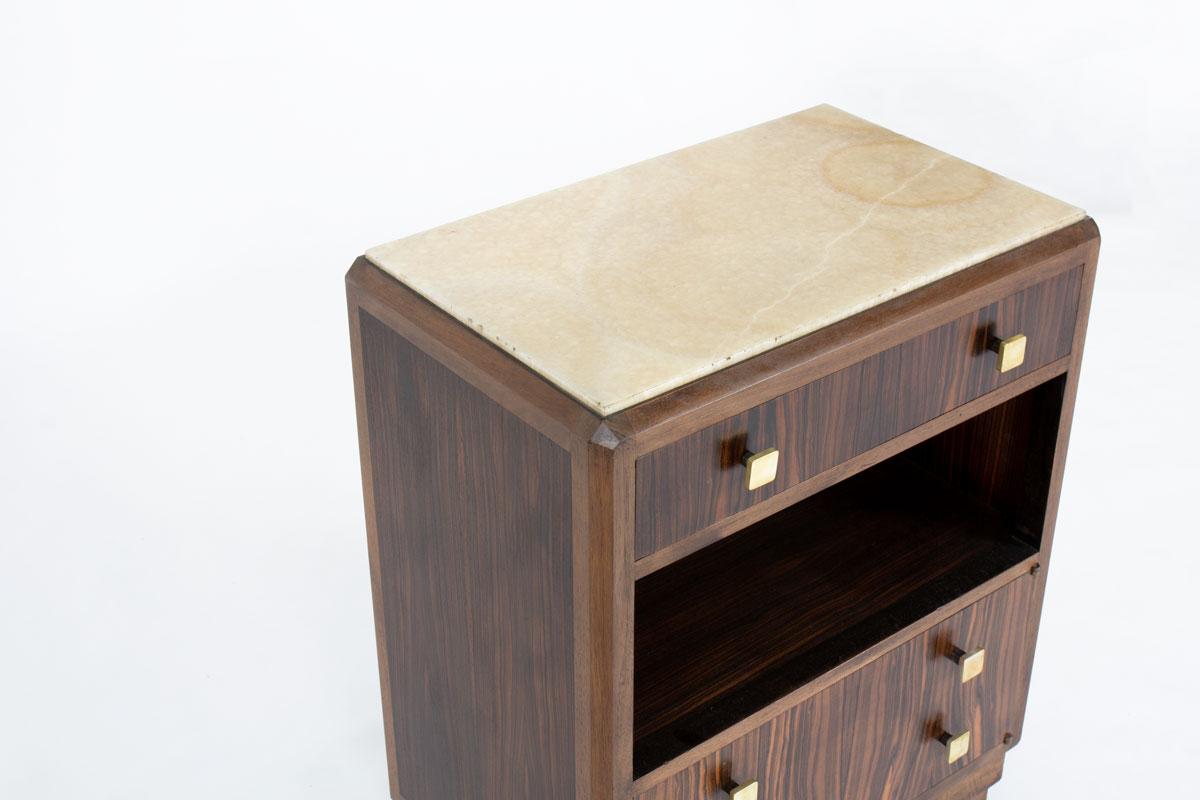 Cabinet in Macassar Ebony and rosewood, Art Deco, 1930s For Sale 5