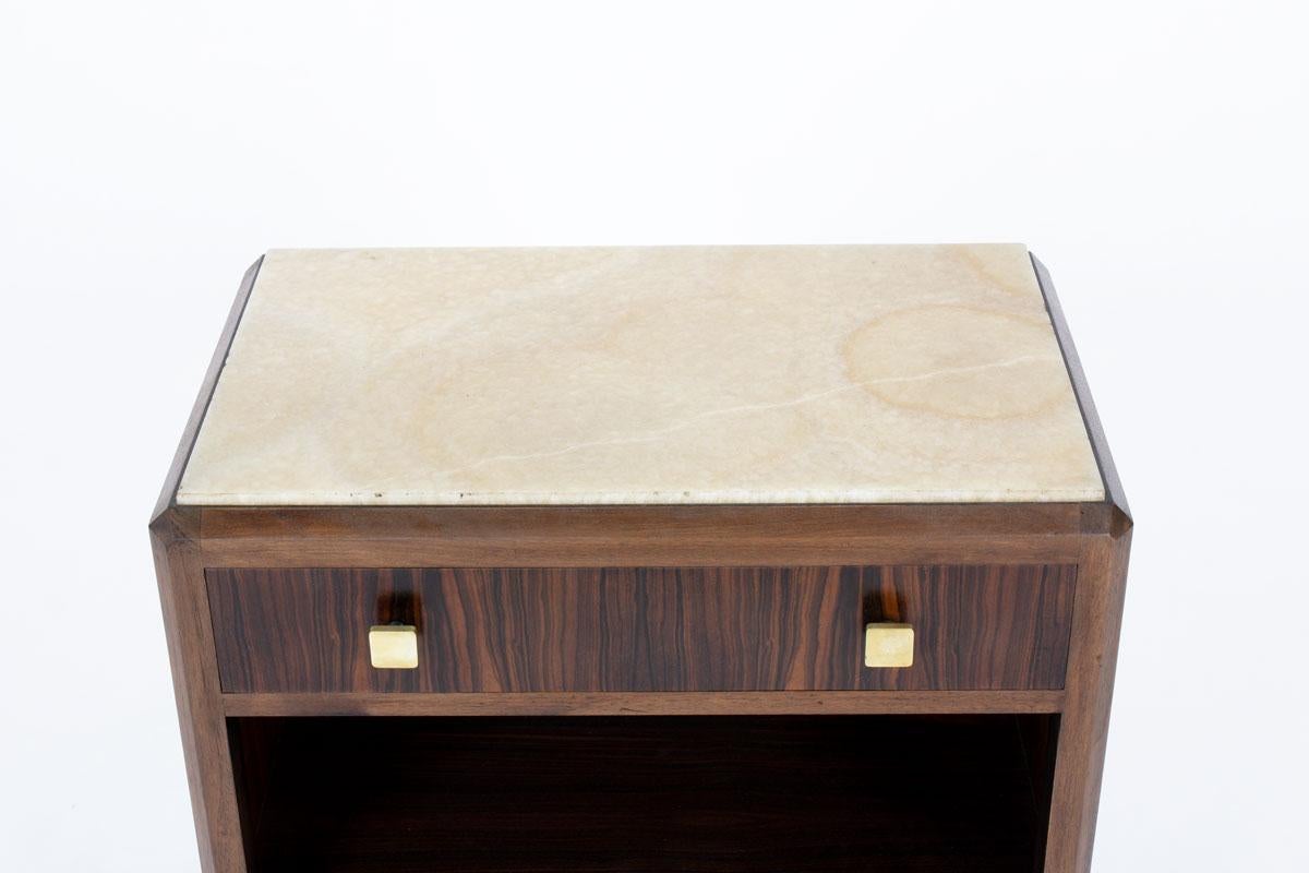 Quartz Cabinet in Macassar Ebony and rosewood, Art Deco, 1930s For Sale