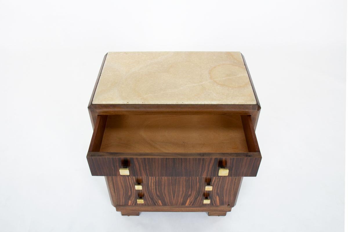 Cabinet in Macassar Ebony and rosewood, Art Deco, 1930s For Sale 2