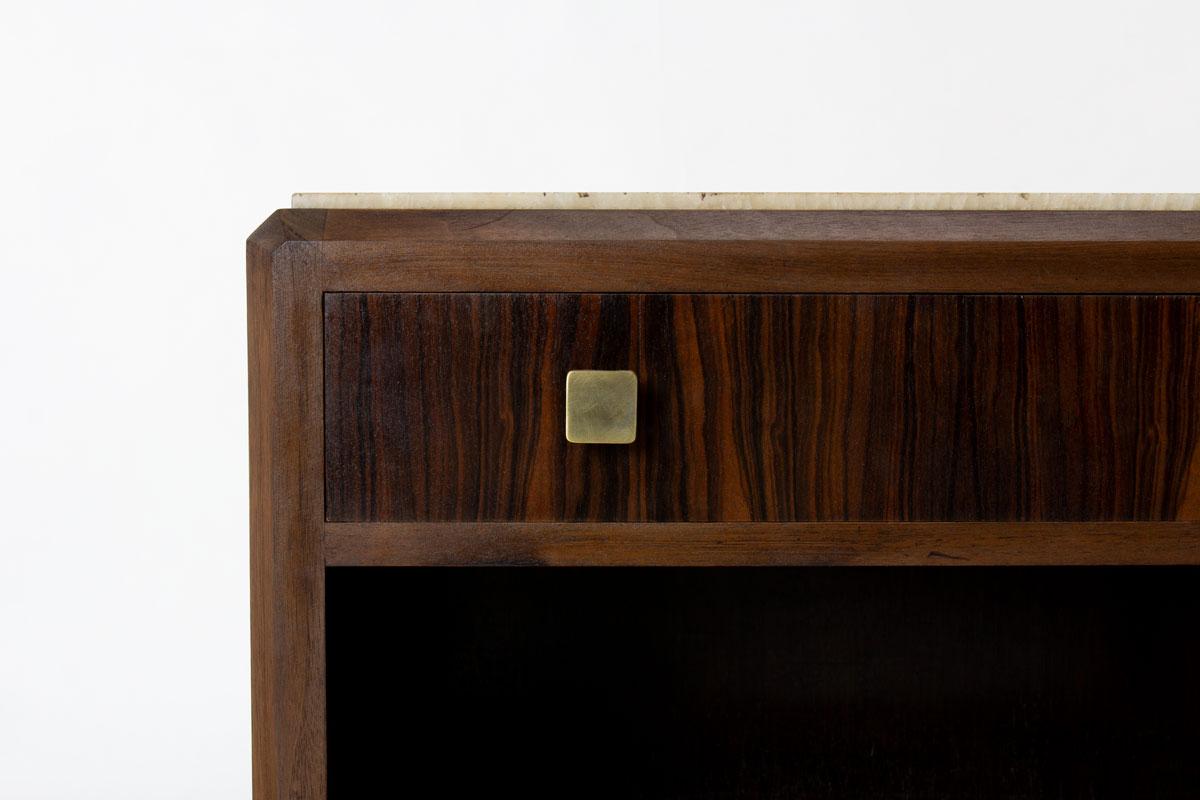 Cabinet in Macassar Ebony and rosewood, Art Deco, 1930s For Sale 3