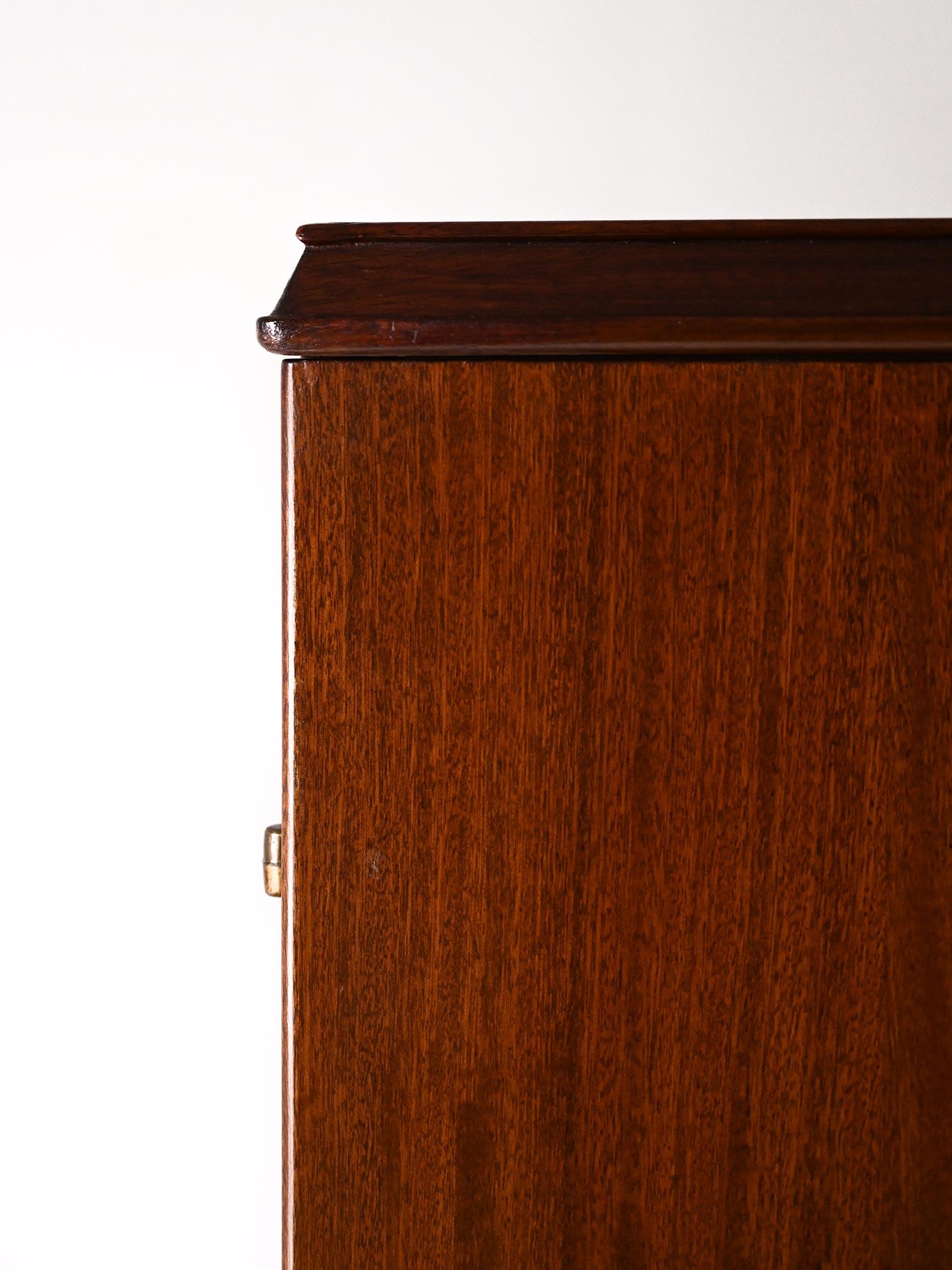 Mid-20th Century Mahogany cabinet with drawers For Sale