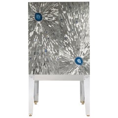Cabinet in Mosaic Stainless Steel by Stan Usel