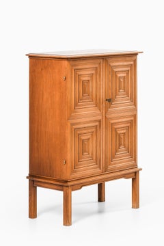 Cabinet in Oak and Brass by Oscar Nilsson, 1940's