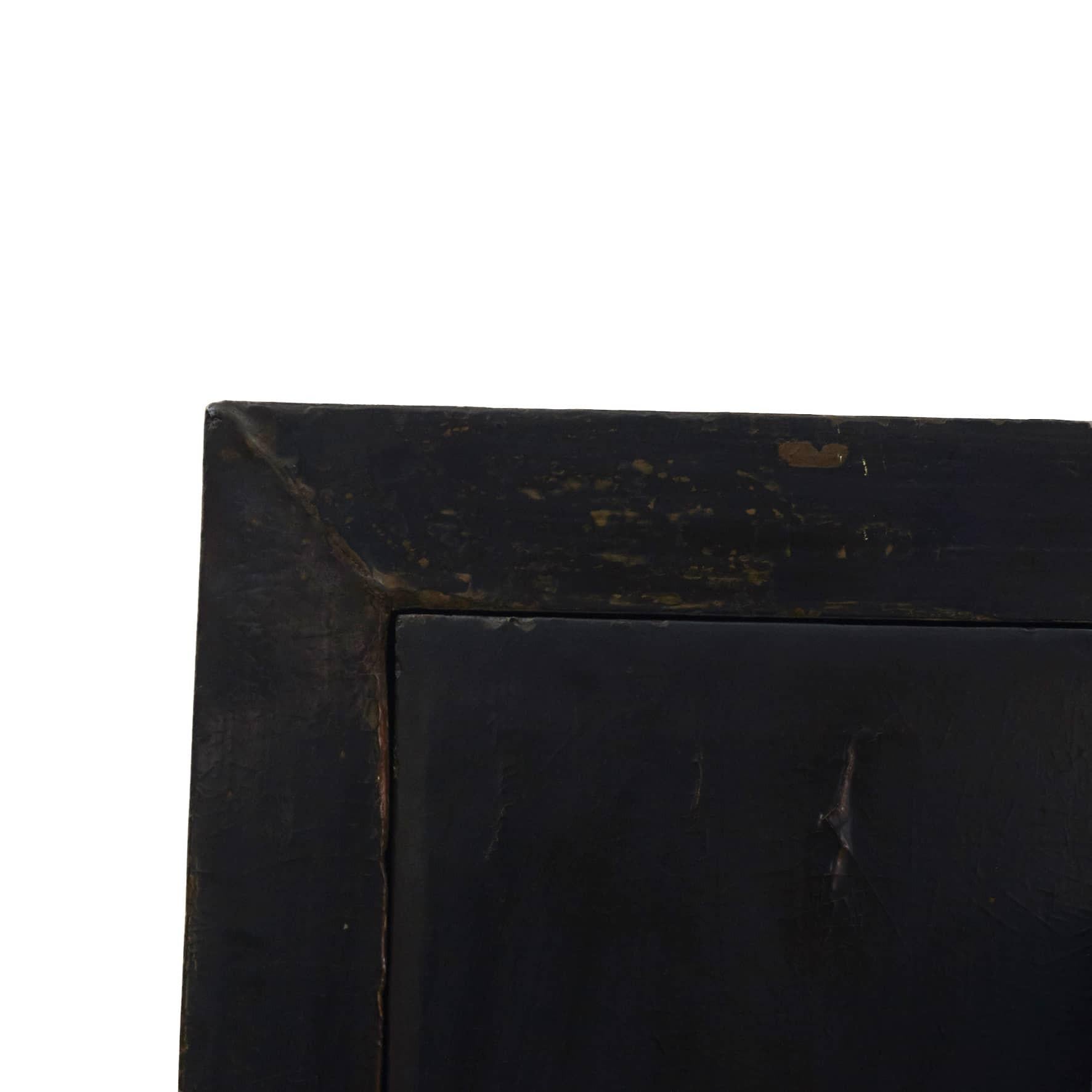 19th Century Cabinet in Original Black Lacquer, Shanxi Province, 1820-1830 For Sale
