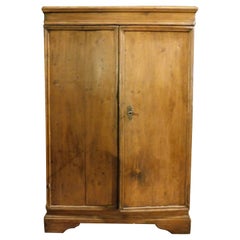 Cabinet in Poplar, 2 Capacious Doors, 18th Century Italy