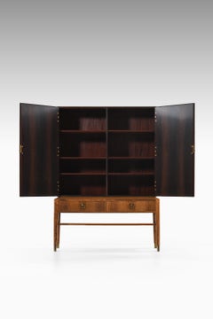 Cabinet in Rosewood and Brass by Ernst Kühn, 1940's