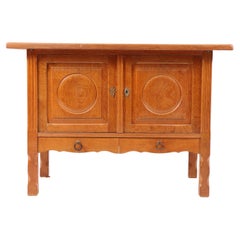 Cabinet in Solid Oak, Made in Denmark, 1960s