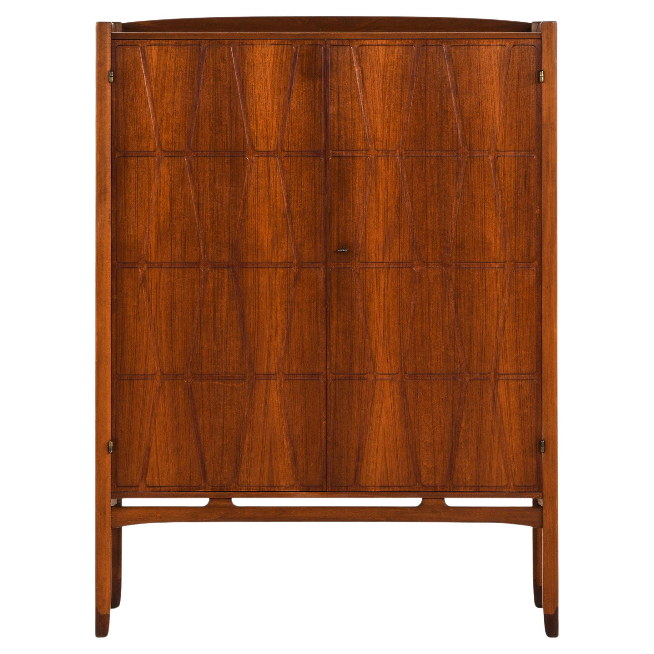 Mobile in Teak, Beeche, Ottone e Palissandro di Yngve Ekström, anni '50 in vendita