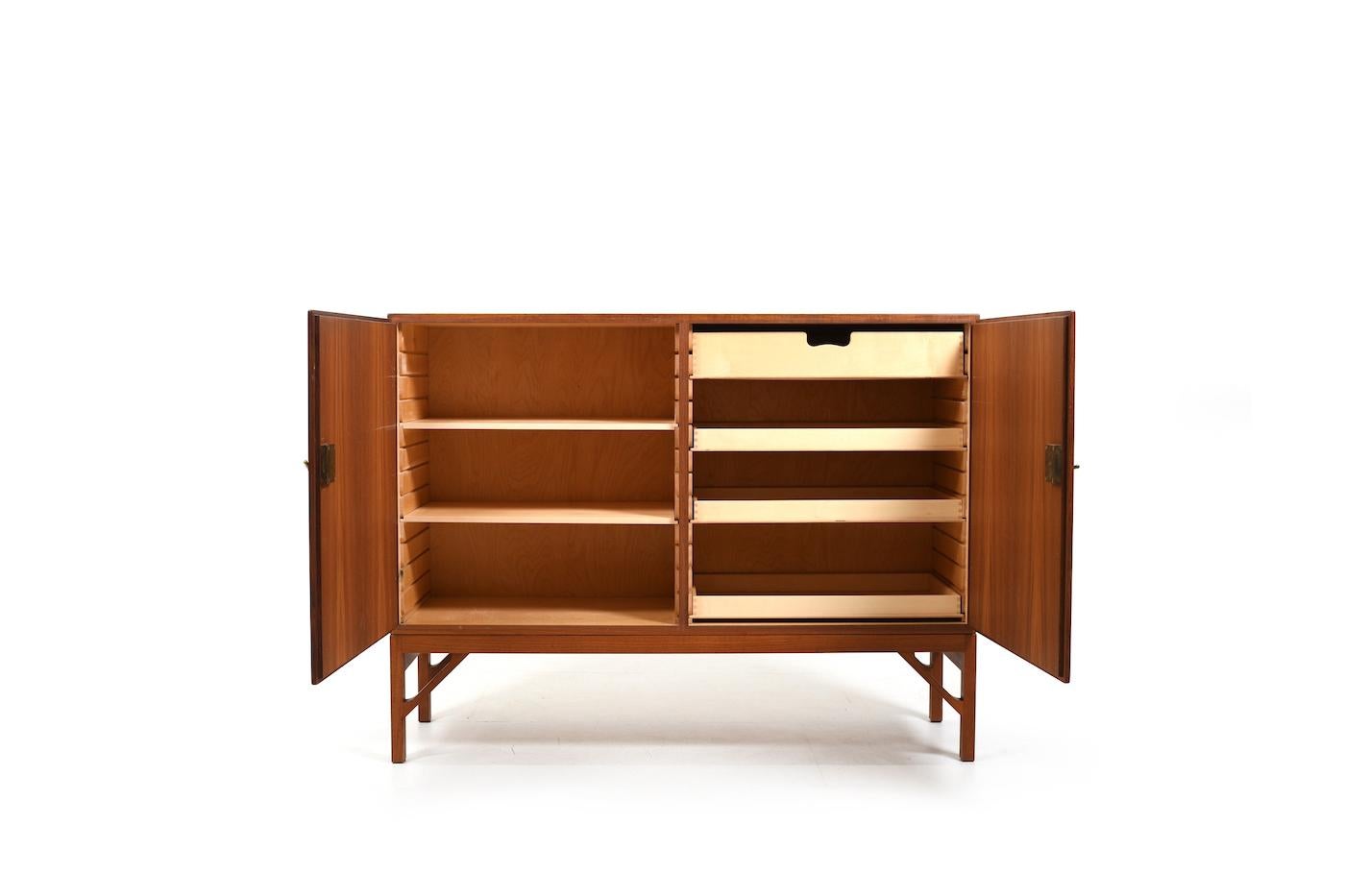 Brass Cabinet in Teak by Børge Mogensen 1960s China Series