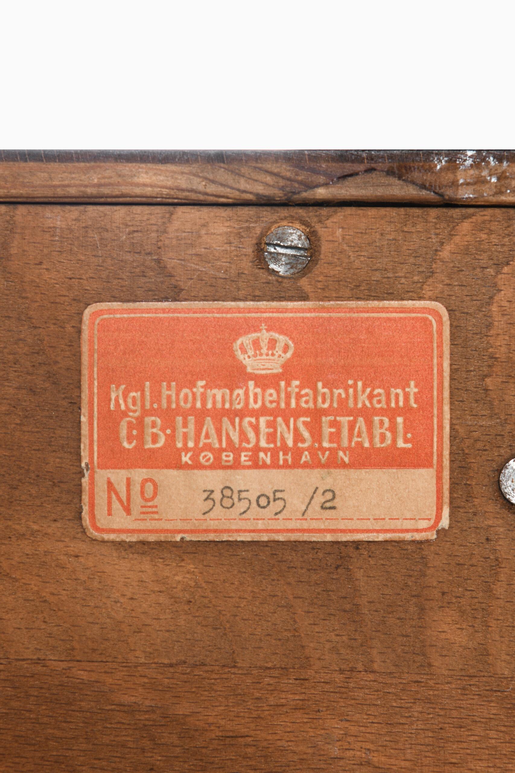 Brass Cabinet in the Style of Kaare Klint by Cabinetmaker C.B. Hansen in Denmark For Sale