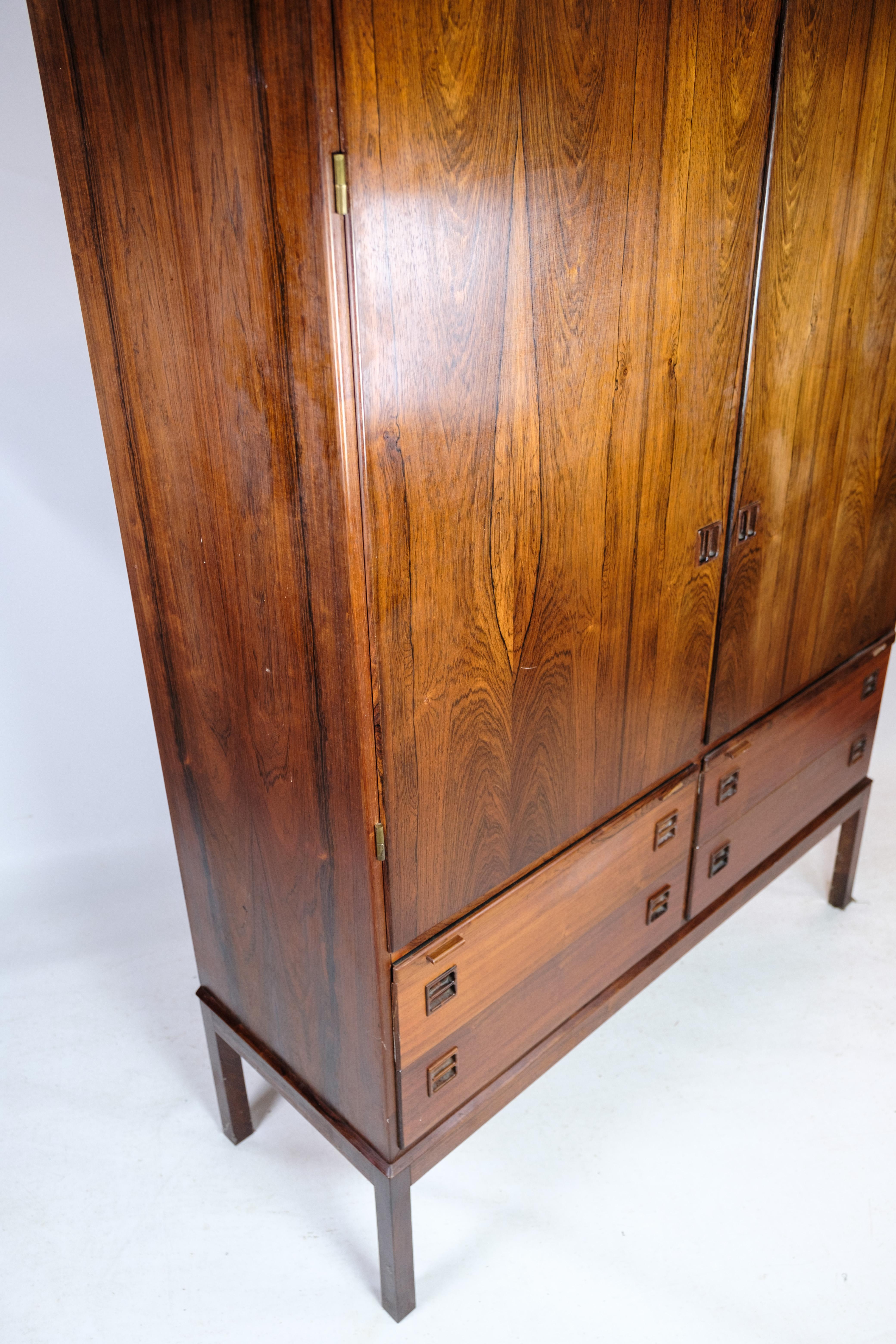 Rosewood Cabinet By Johannes Andersen For Bernhard Pedersen & Son From 1964s For Sale