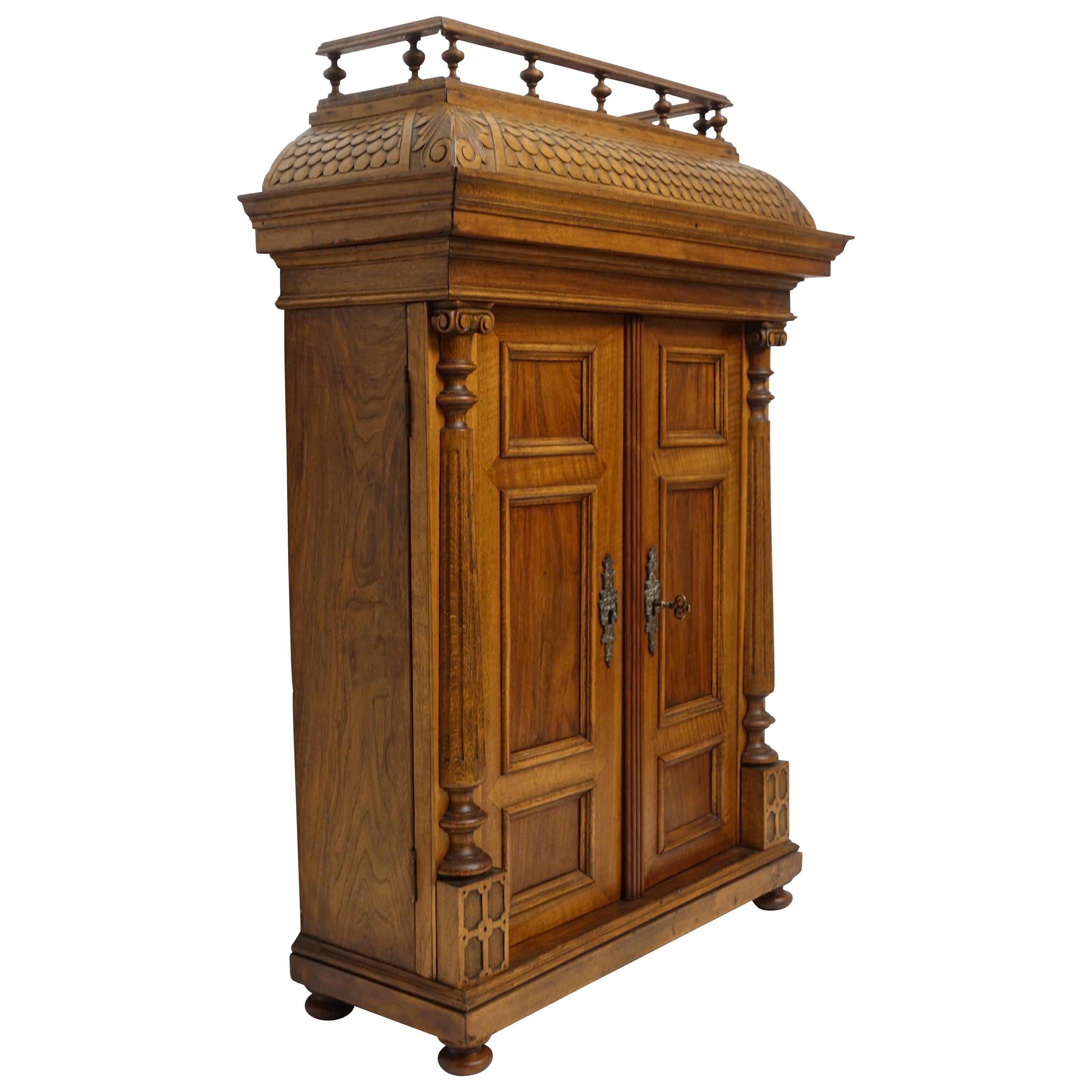 Cabinet Maker's Miniature Scale Model of a French Armoire, Late 19th Century