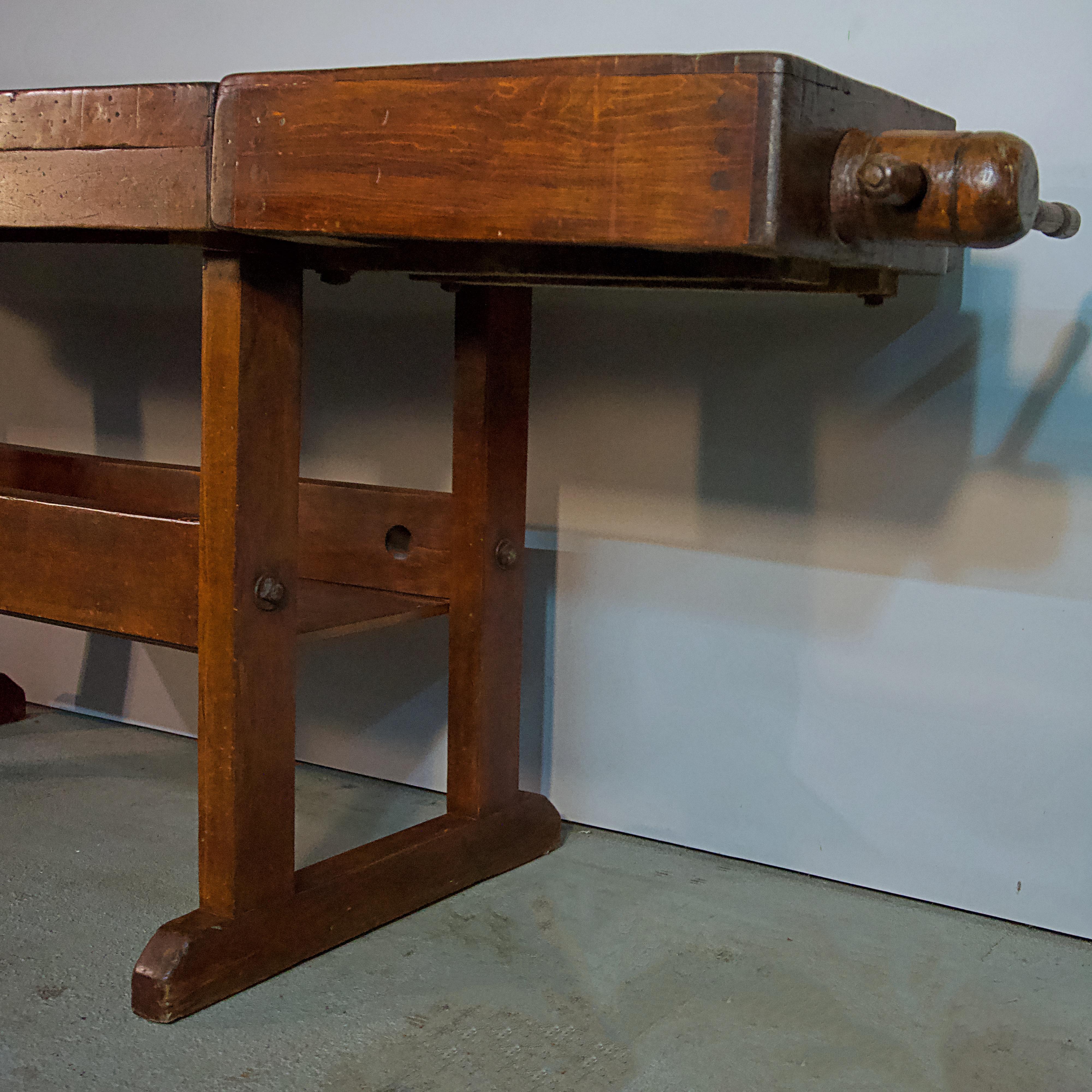American Cabinet Makers Work Bench, as Sideboard, Serving Table or Bar For Sale