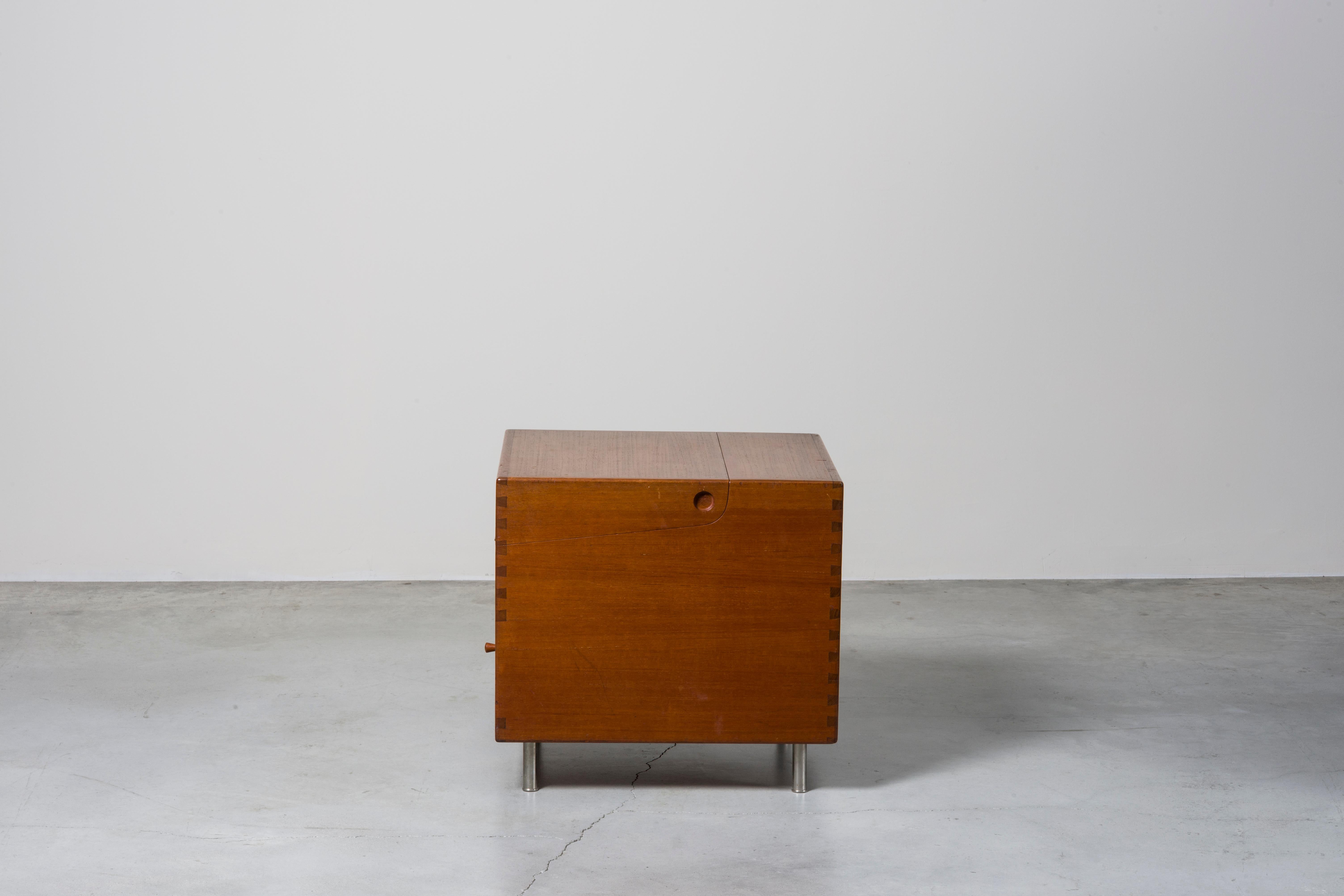 Iron 1956 Hans J. Wegner-Cabinet Mod. AT 34 wood manufactured by Andreas Tuck  For Sale