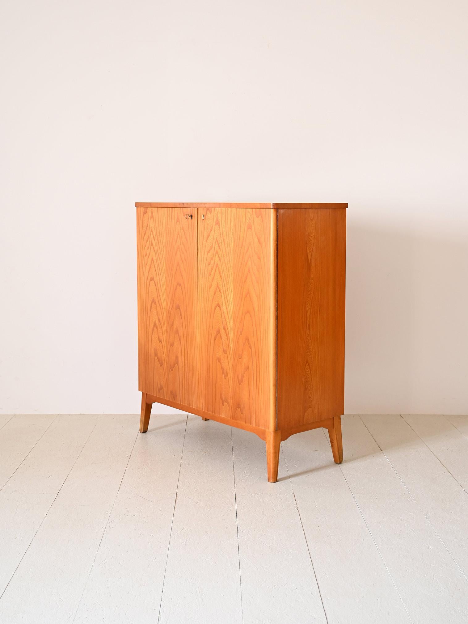 Scandinavian Nordic vintage cabinet with lock For Sale