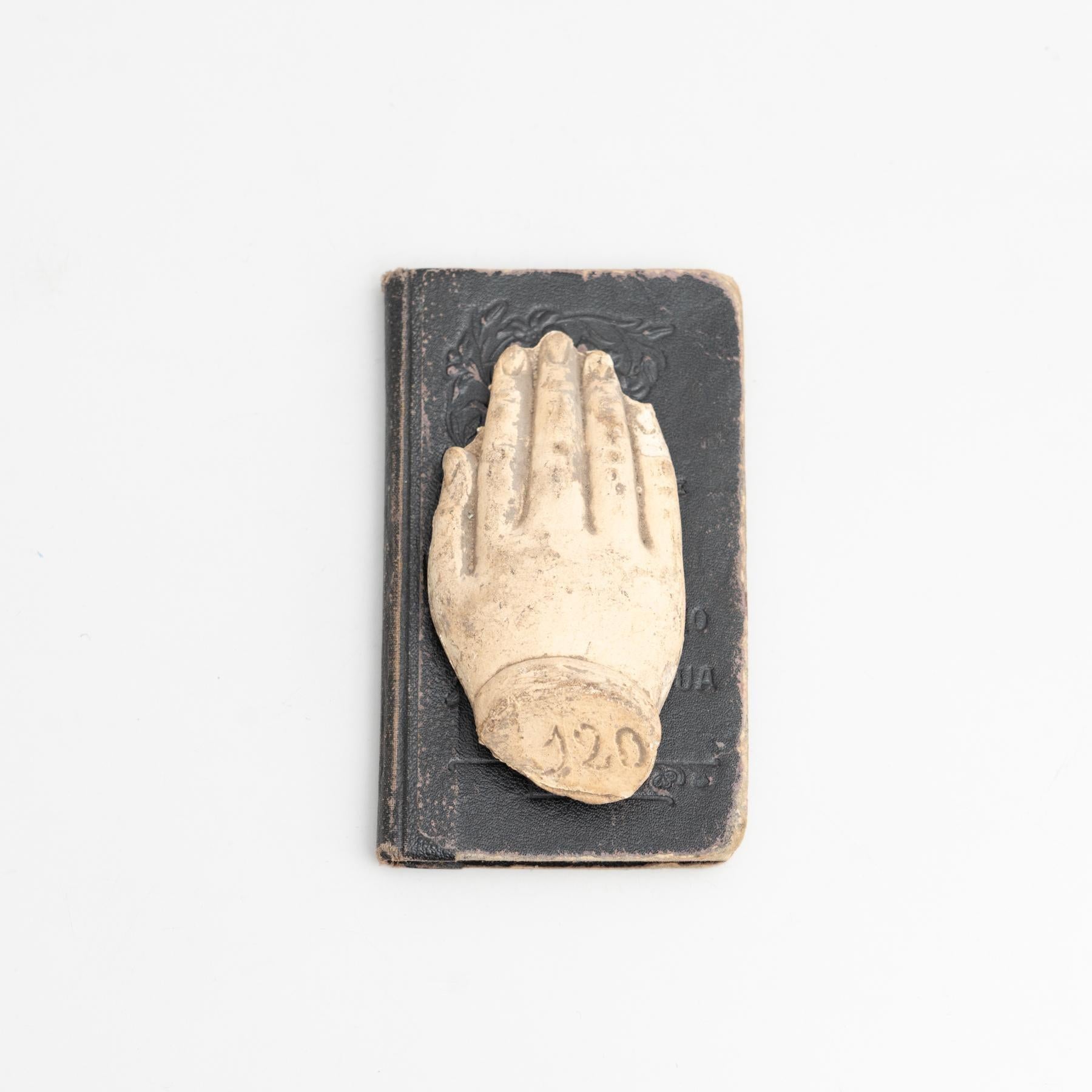 Cabinet of Curiosities Antique Book Sculptural Artwork, circa 1950 For Sale 3