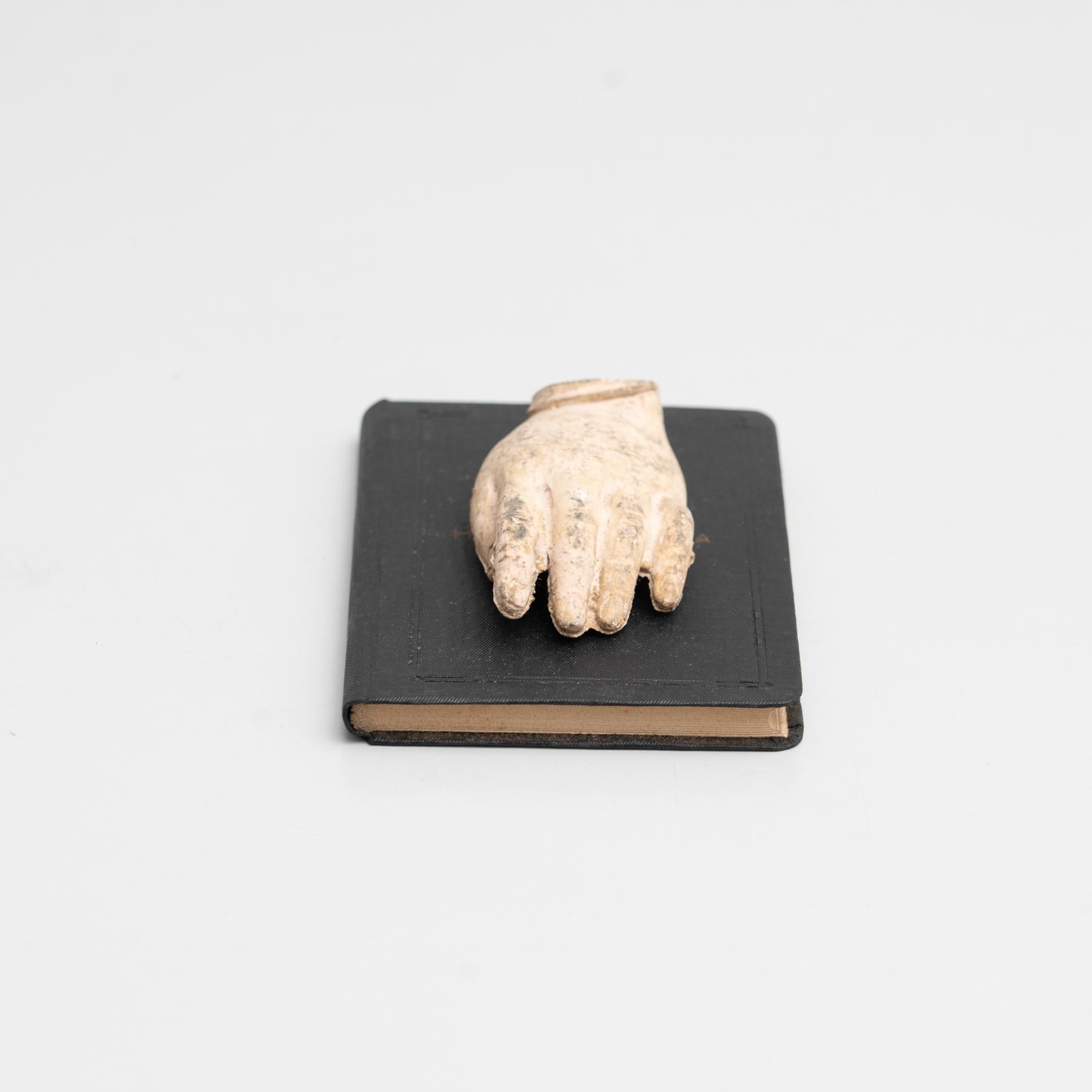 Cabinet of Curiosities Antique Book Sculptural Artwork, circa 1950 For Sale 1