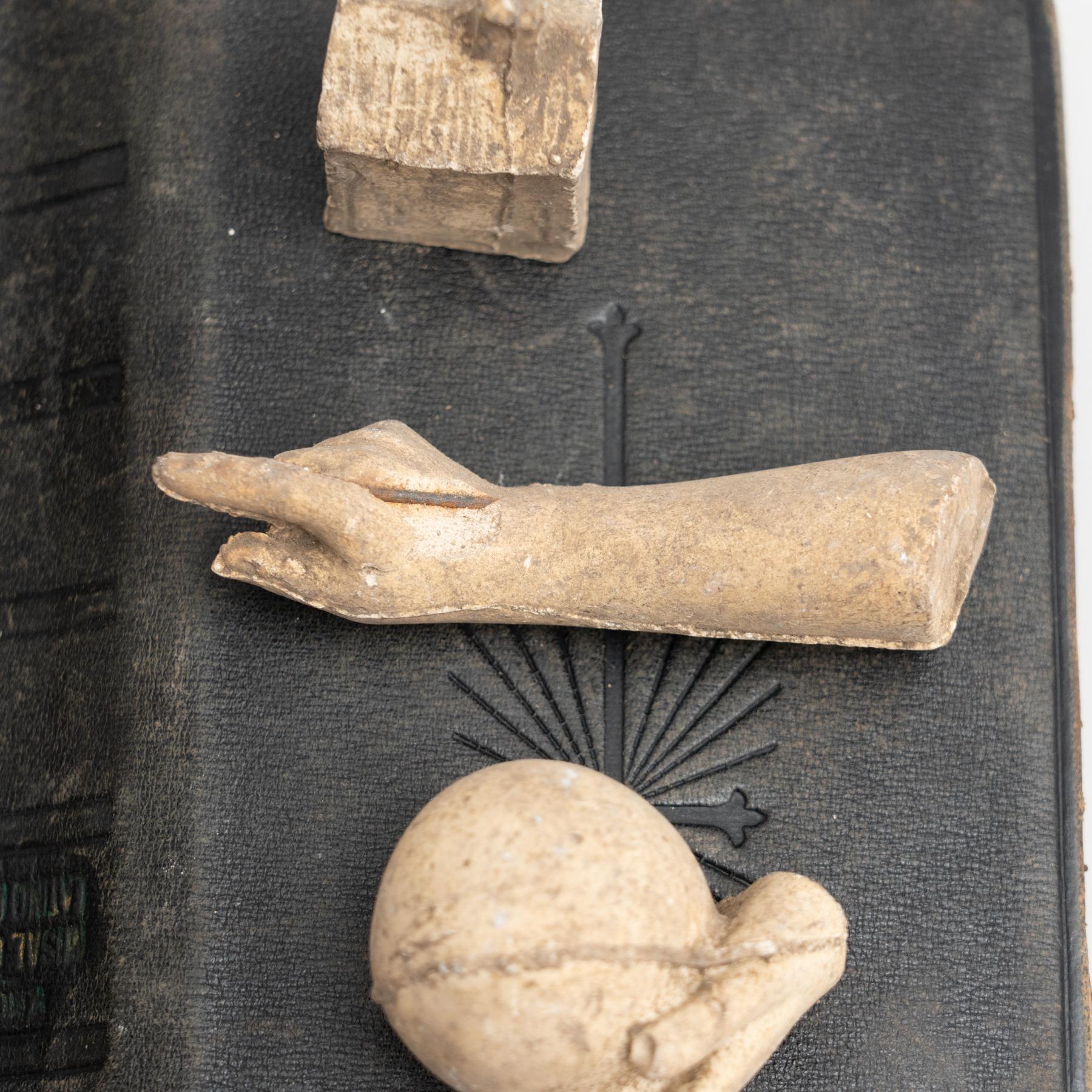 Cabinet of Curiosities Antique Book Sculptural Artwork, circa 1950 For Sale 2