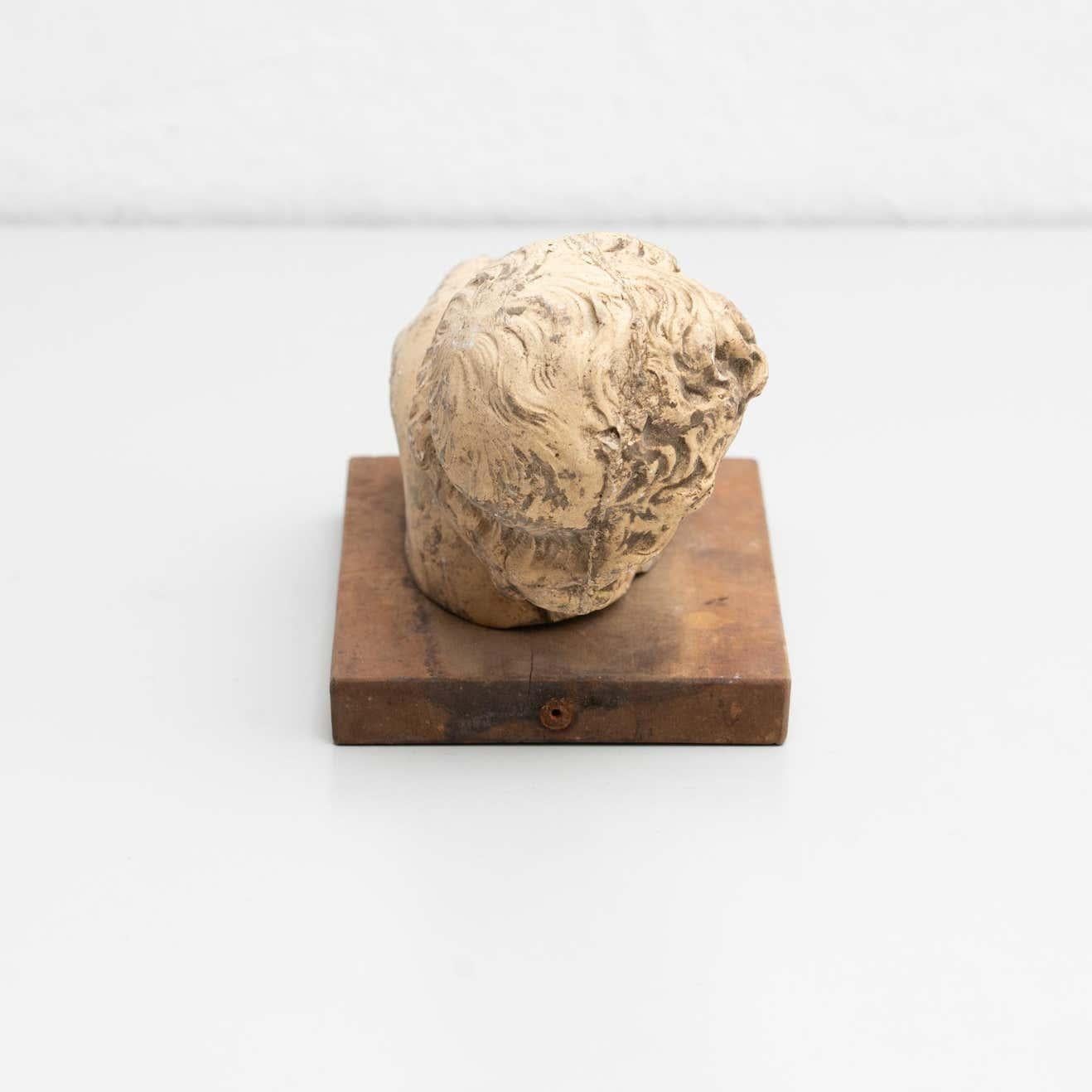 Plaster Cabinet of Curiosities Antique Sculptural Artwork, circa 1950 For Sale