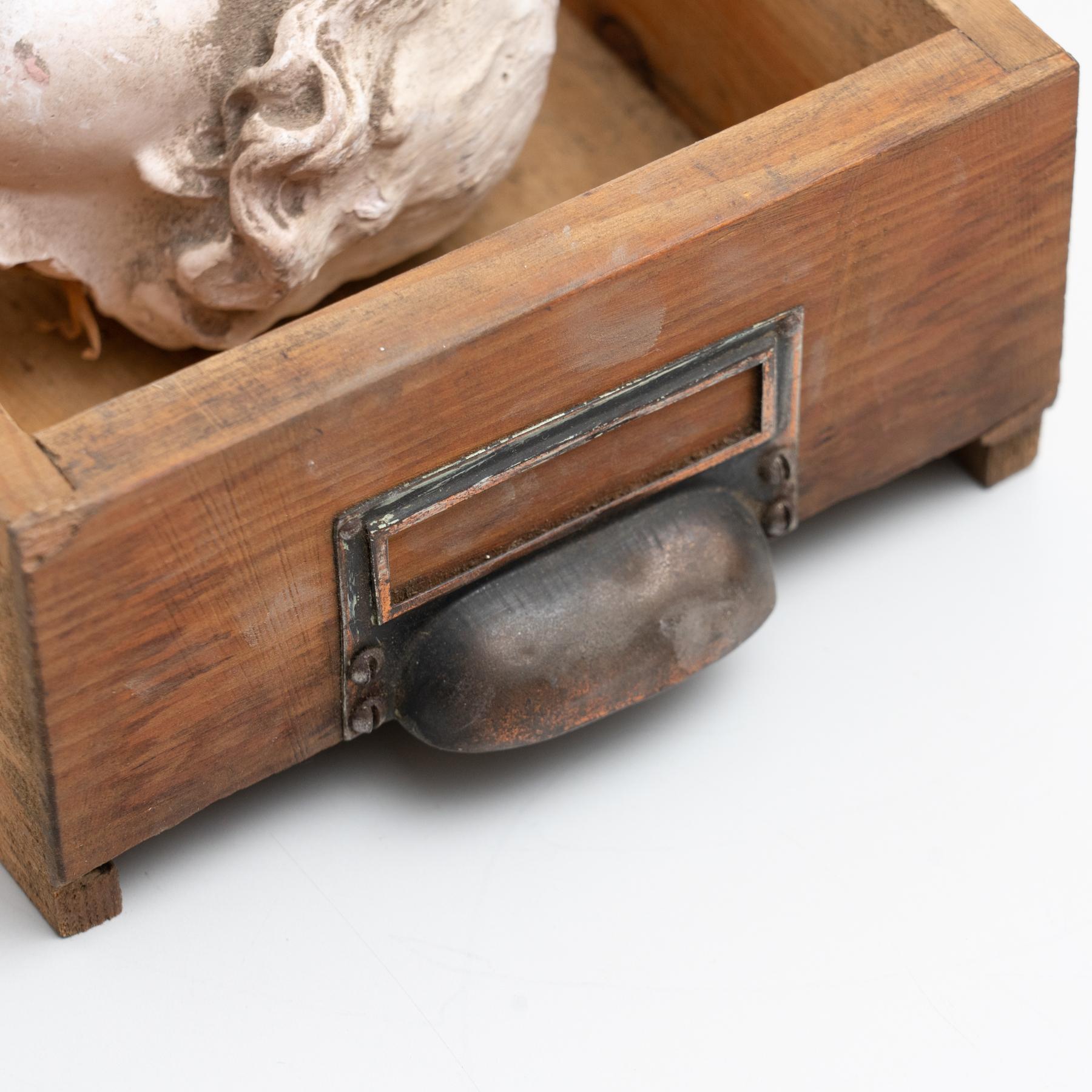 Cabinet de curiosités Tiroir Sculpture d'art, circa 1950 en vente 8