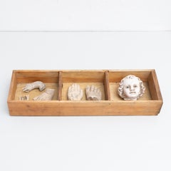 Cabinet de curiosités Tiroir Sculpture d'art, circa 1950