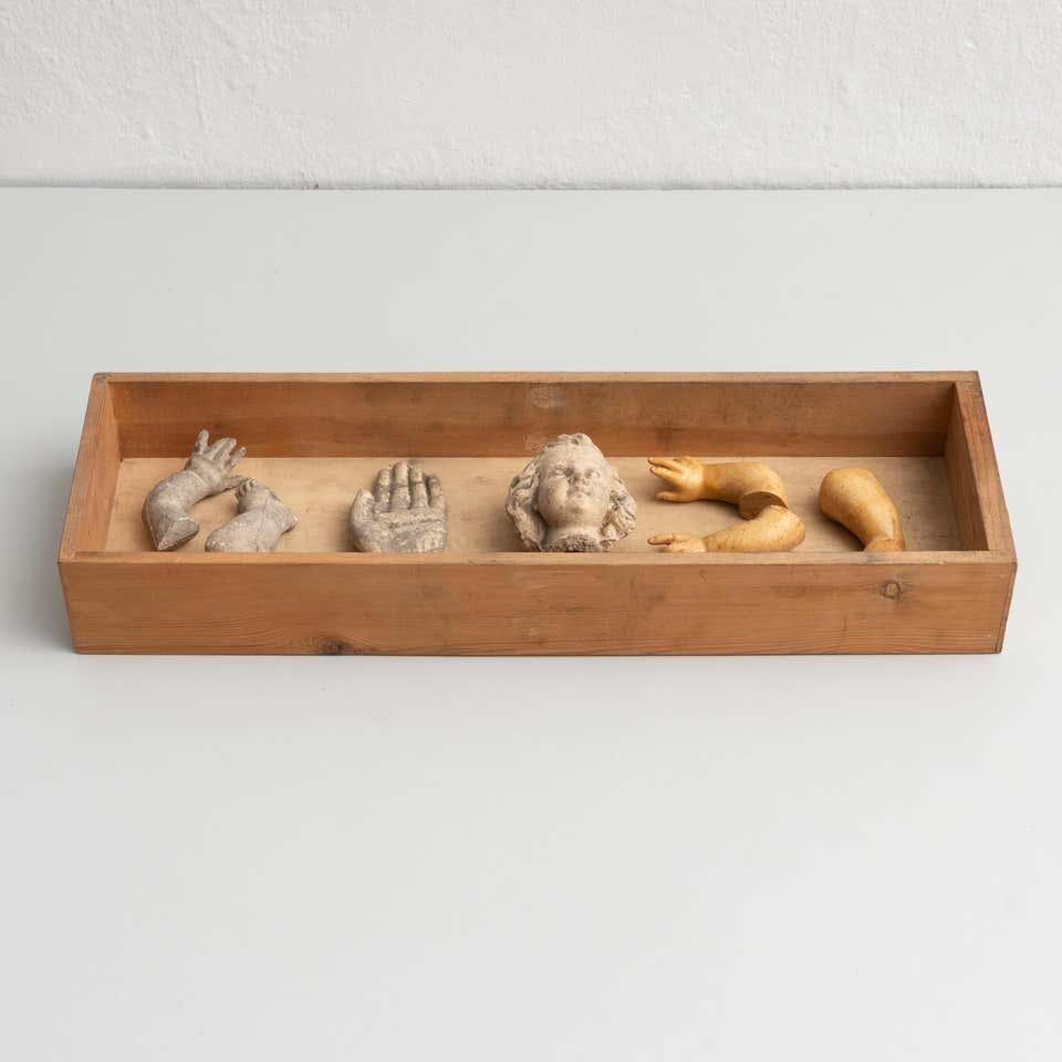 Moderne Cabinet de curiosités Tiroir Sculpture d'art, circa 1950 en vente