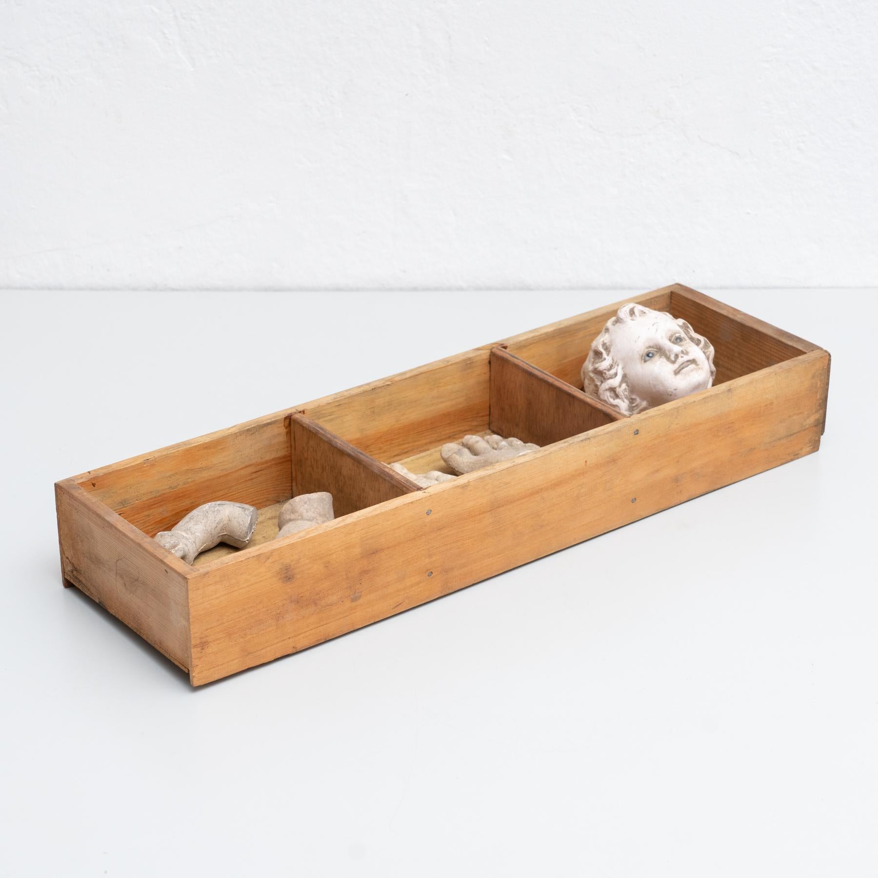 Moderne Cabinet de curiosités Tiroir Sculpture d'art, circa 1950 en vente