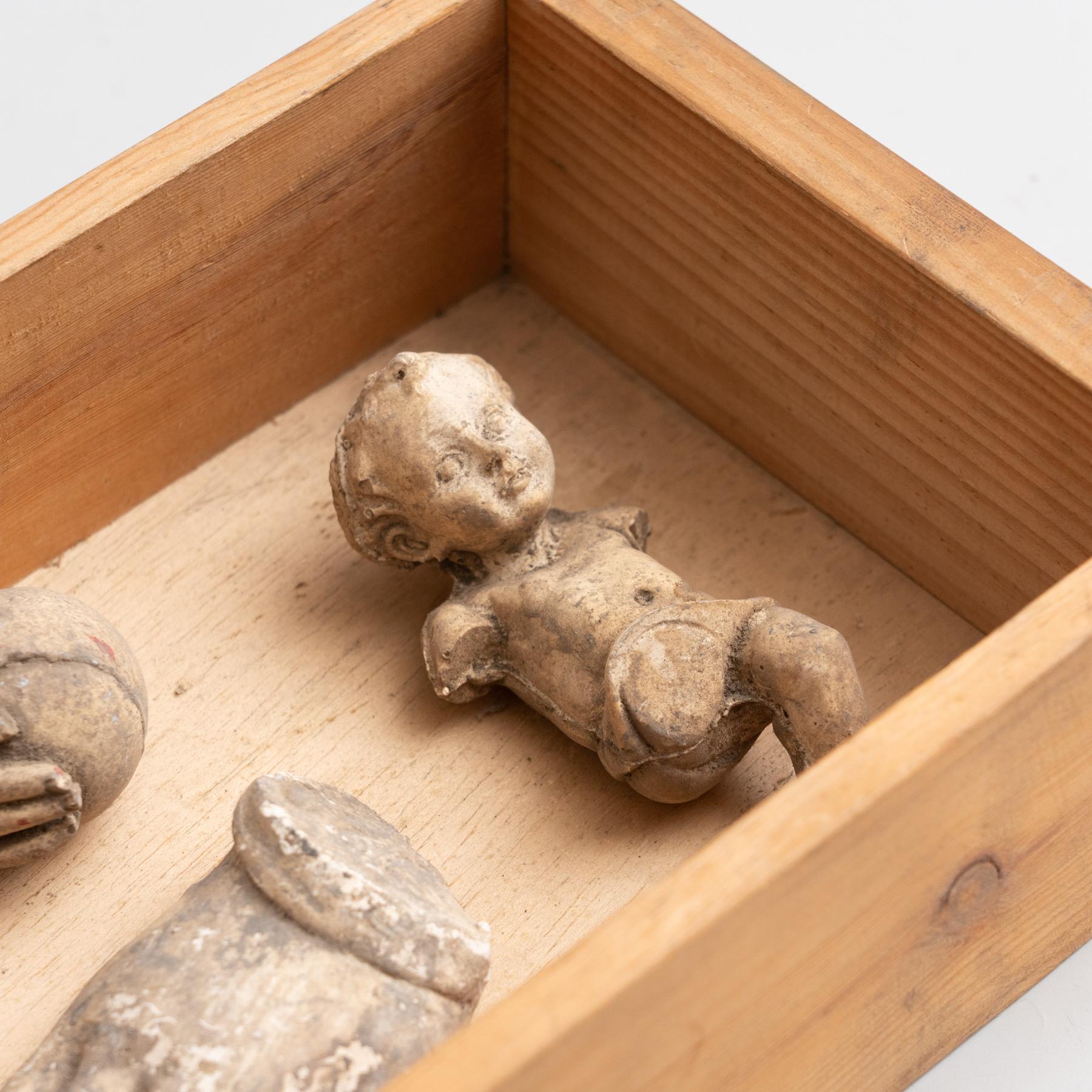 Moderne Cabinet de curiosités Tiroir Sculpture d'art, circa 1950 en vente
