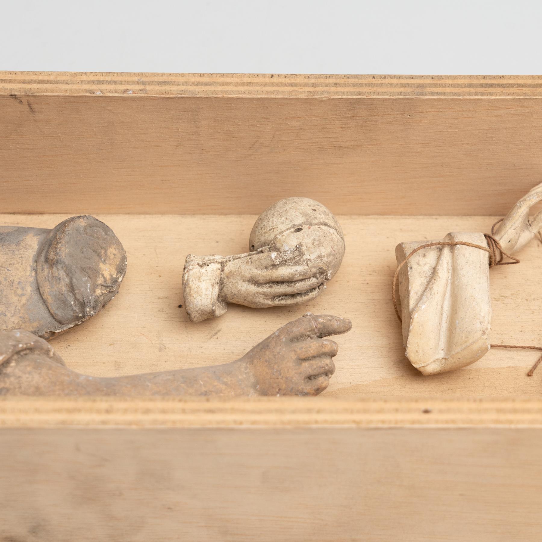 Cabinet de curiosités Tiroir Sculpture d'art, circa 1950 Bon état - En vente à Barcelona, ES