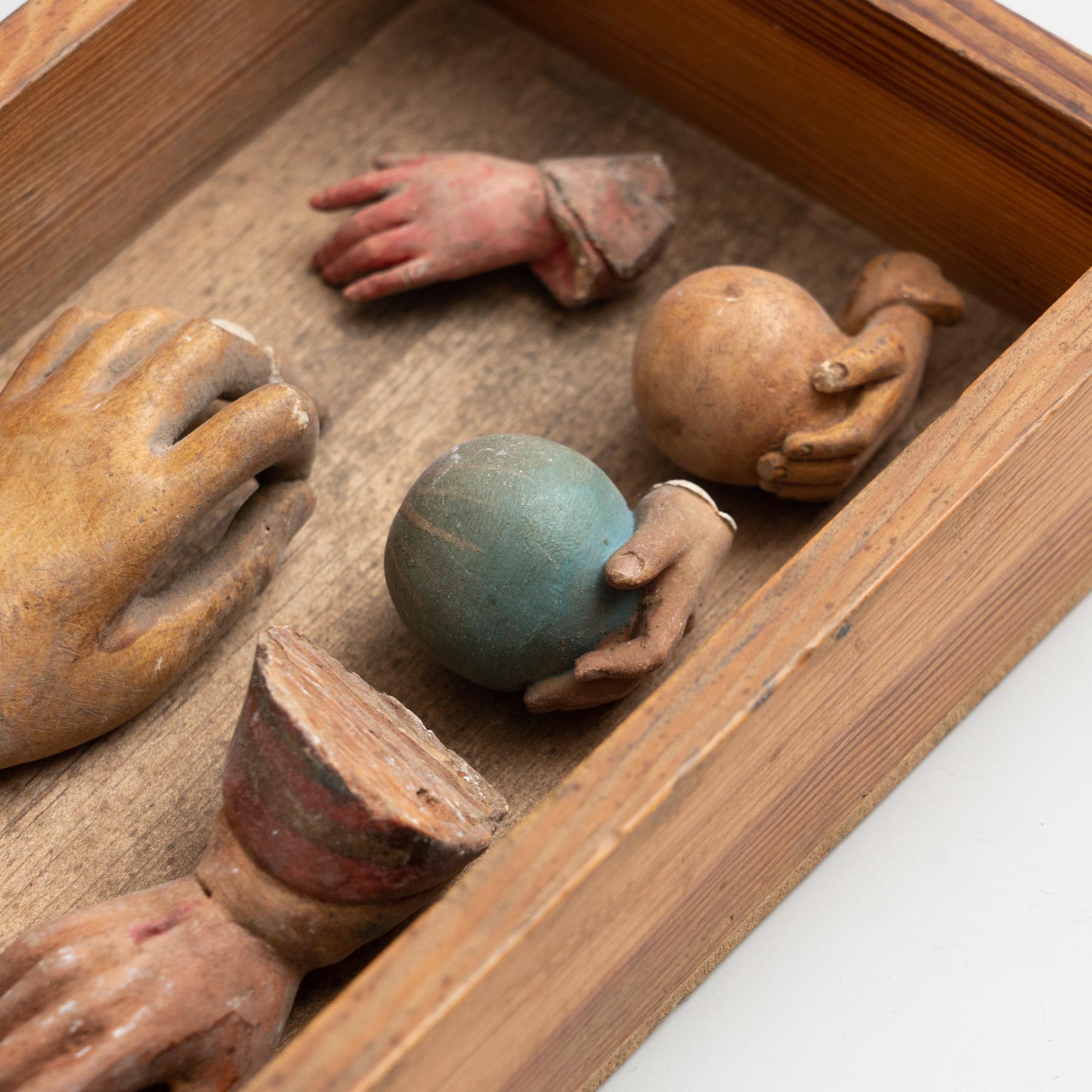 Cabinet de curiosités Tiroir Sculpture d'art, circa 1950 Bon état - En vente à Barcelona, ES