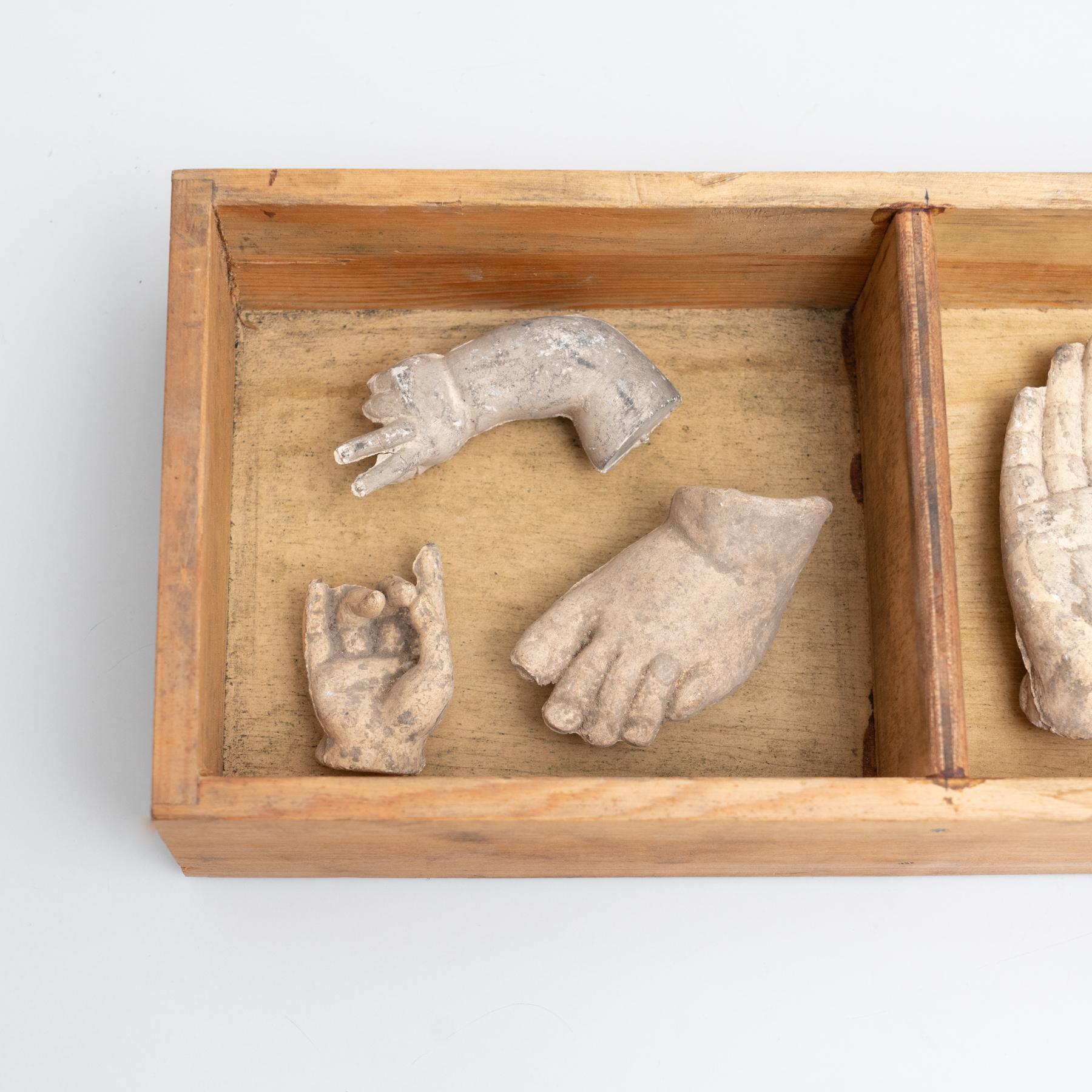 Milieu du XXe siècle Cabinet de curiosités Tiroir Sculpture d'art, circa 1950 en vente