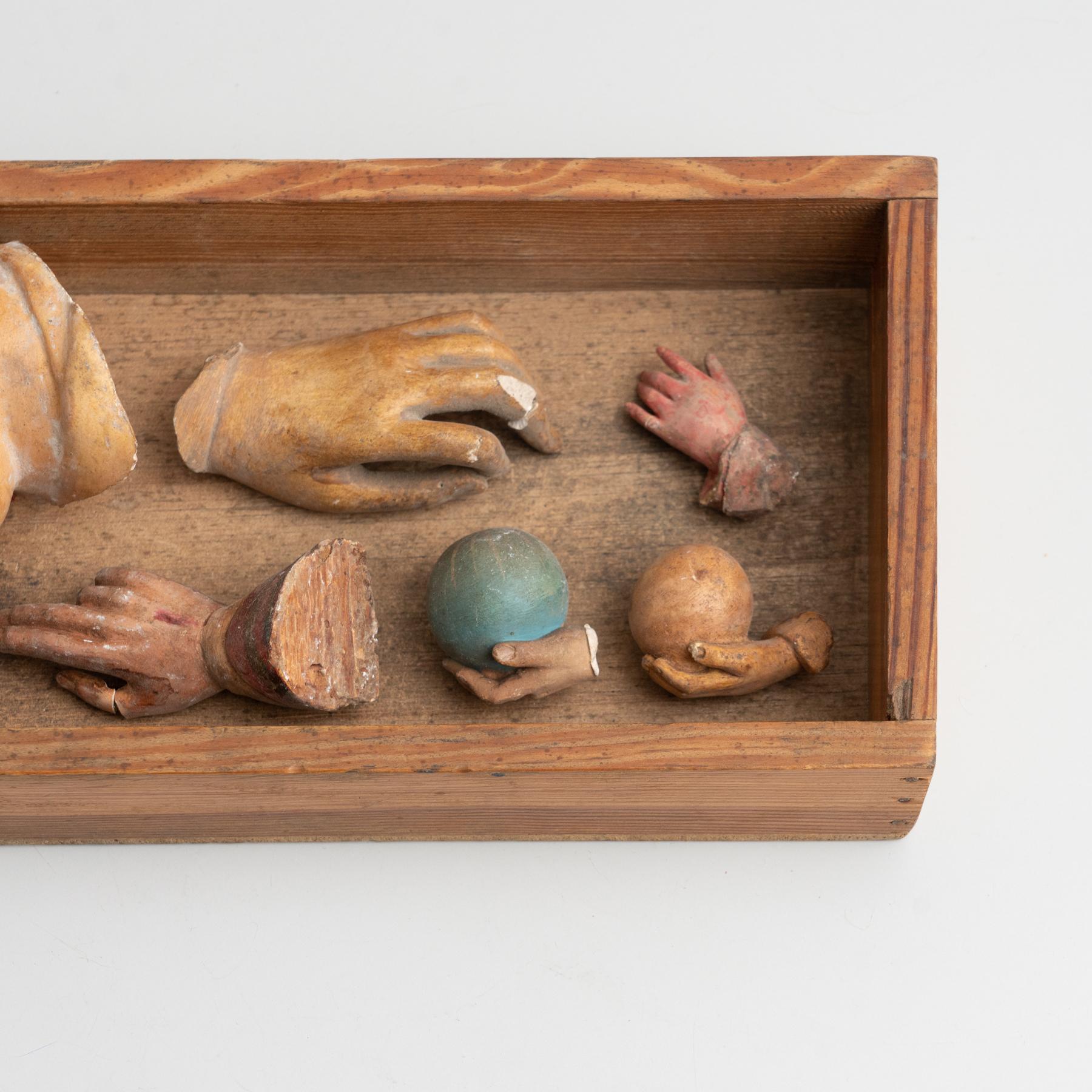 Mid-20th Century Cabinet of Curiosities Drawer Sculptural Artwork, circa 1950 For Sale