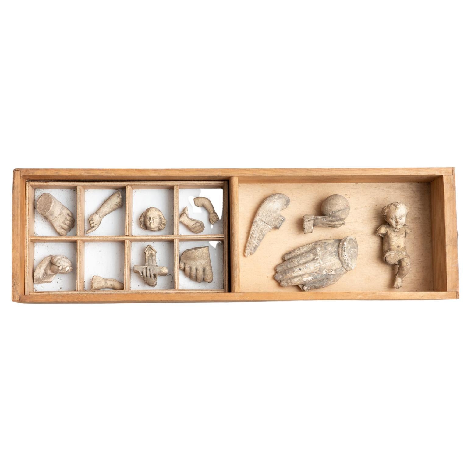 Cabinet of Curiosities Drawer Sculptural Artwork, circa 1950